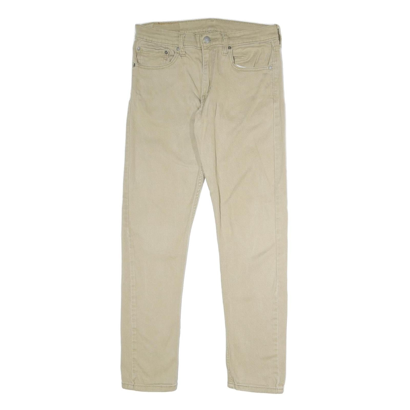 LEVI'S 512 Mens Slim Skinny Jeans Cotton Blend Beige W31 L32 Zip Fastening Refurbished - N/A refurbished available on Cerqular