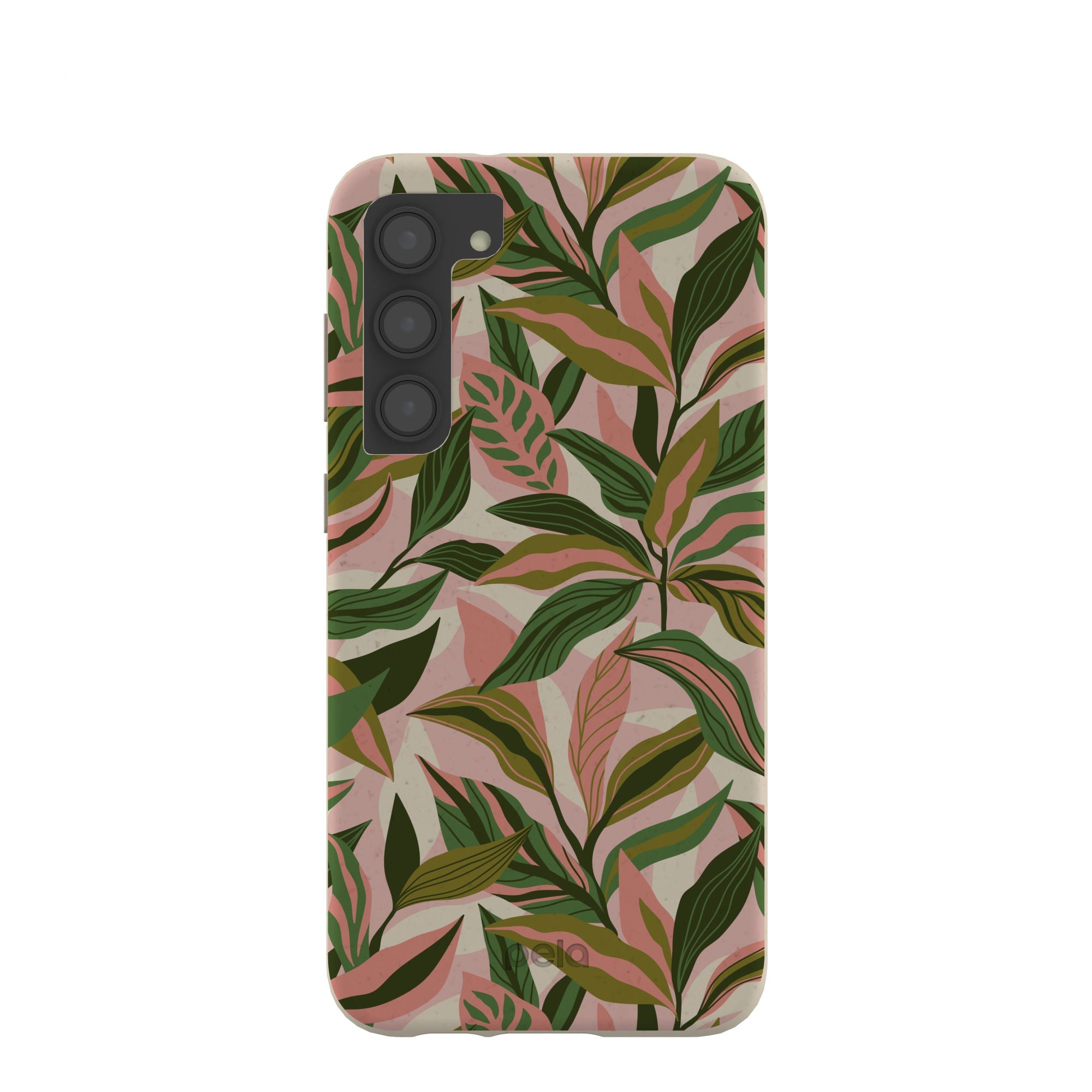 London Fog Pink Botanics Samsung Galaxy S23+(Plus) Case Refurbished - Pela Case refurbished available on Cerqular