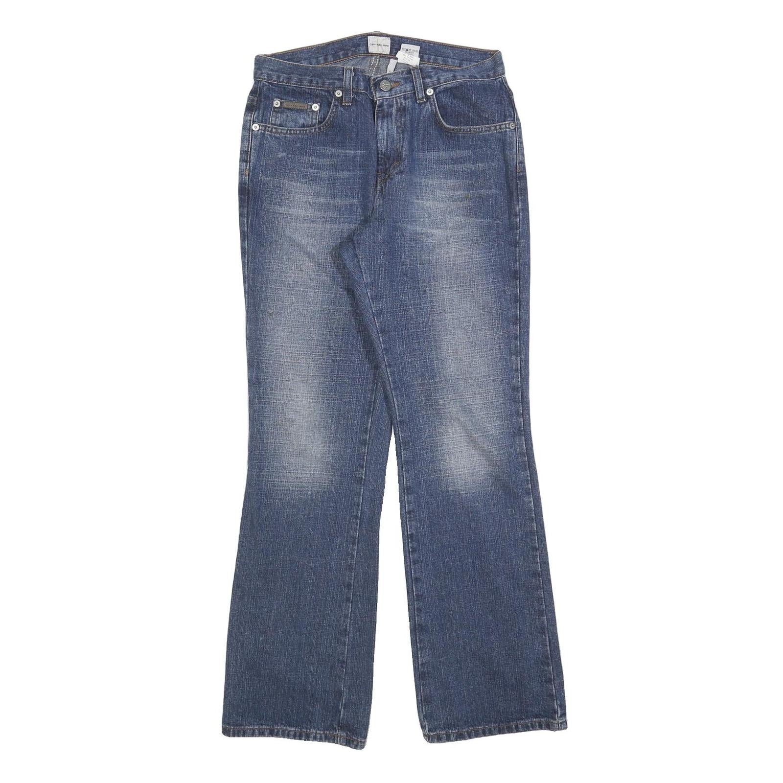 Calvin Klein Womens Regular Fit Blue Denim Jeans W28 L30 Classic Cotton Blend Refurbished - N/A refurbished available on Cerqular