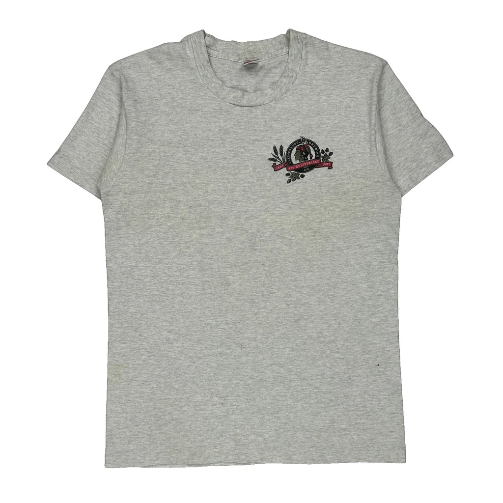 Made In USA Single Stitch Leinenkugel'S Brewing Co. Fruit Of The Loom T-Shirt - Large Grey Cotton Refurbished - Thrifted (note: this is a term often used to describe second- refurbished available on Cerqular