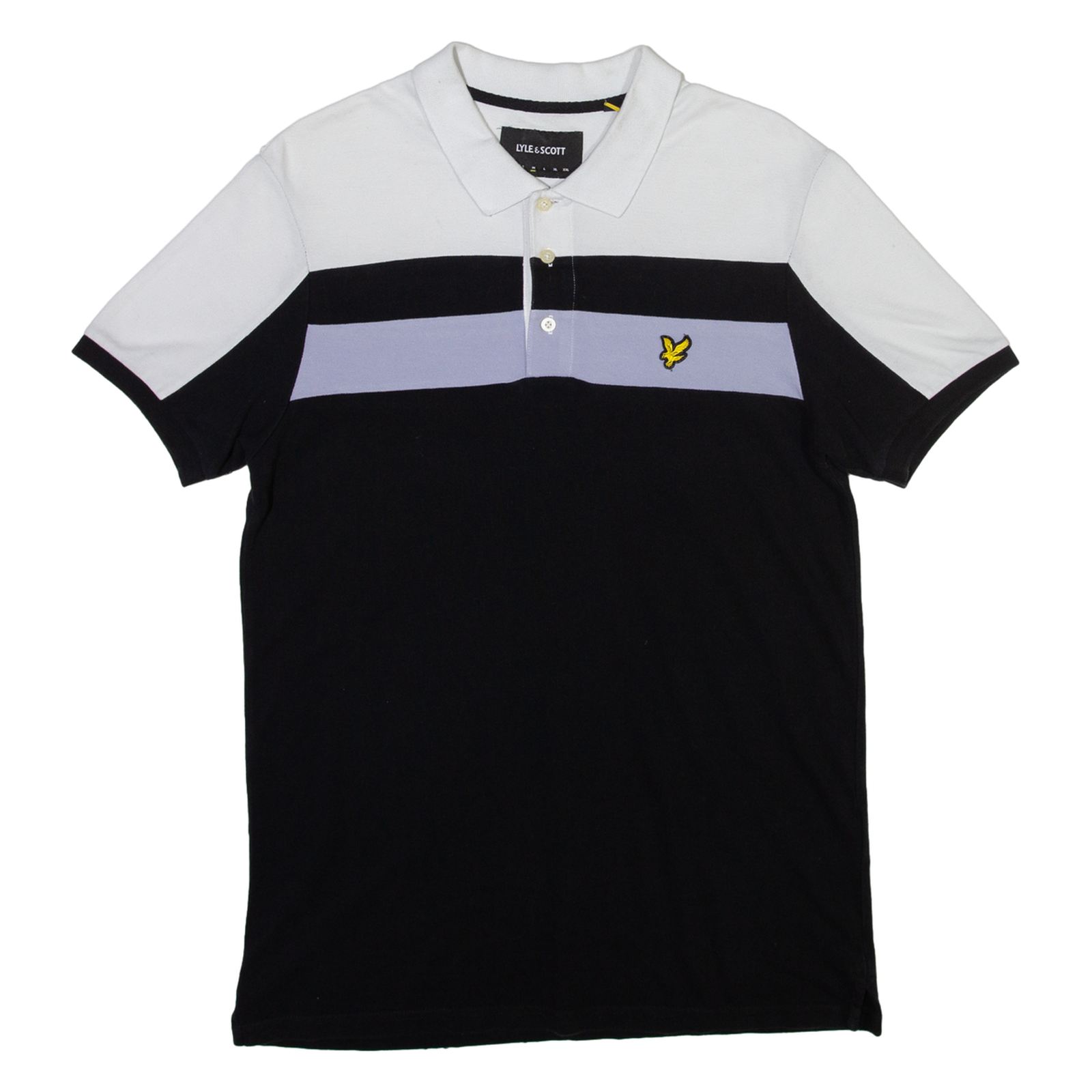 LYLE & SCOTT Mens Polo Shirt Black M Refurbished - N/A refurbished available on Cerqular