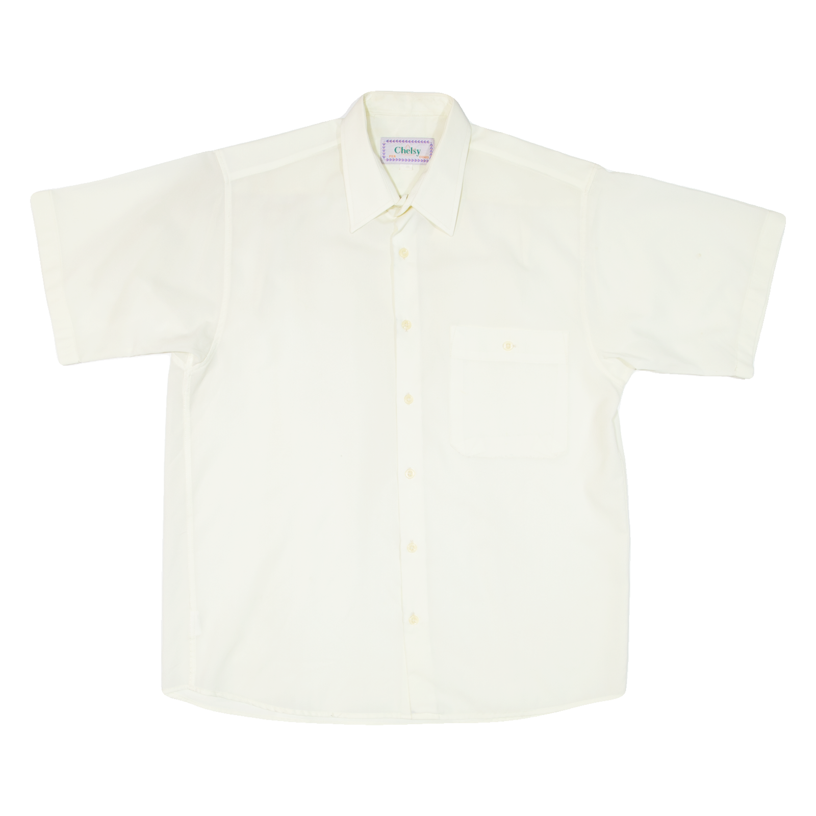CHELSY Mens Plain Shirt Yellow 90s L Refurbished - N/A refurbished available on Cerqular