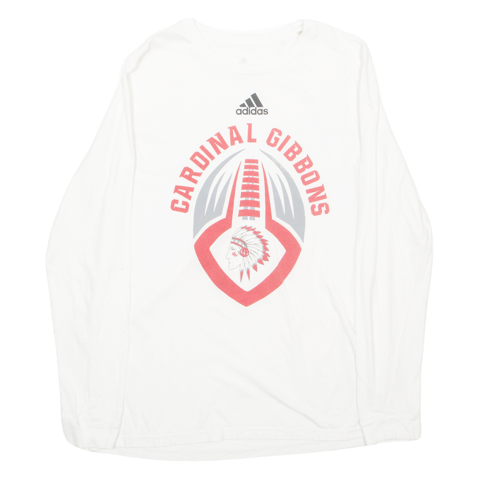 ADIDAS Carolina Gibbons Mens T-Shirt White Long Sleeve USA L Refurbished - N/A refurbished available on Cerqular