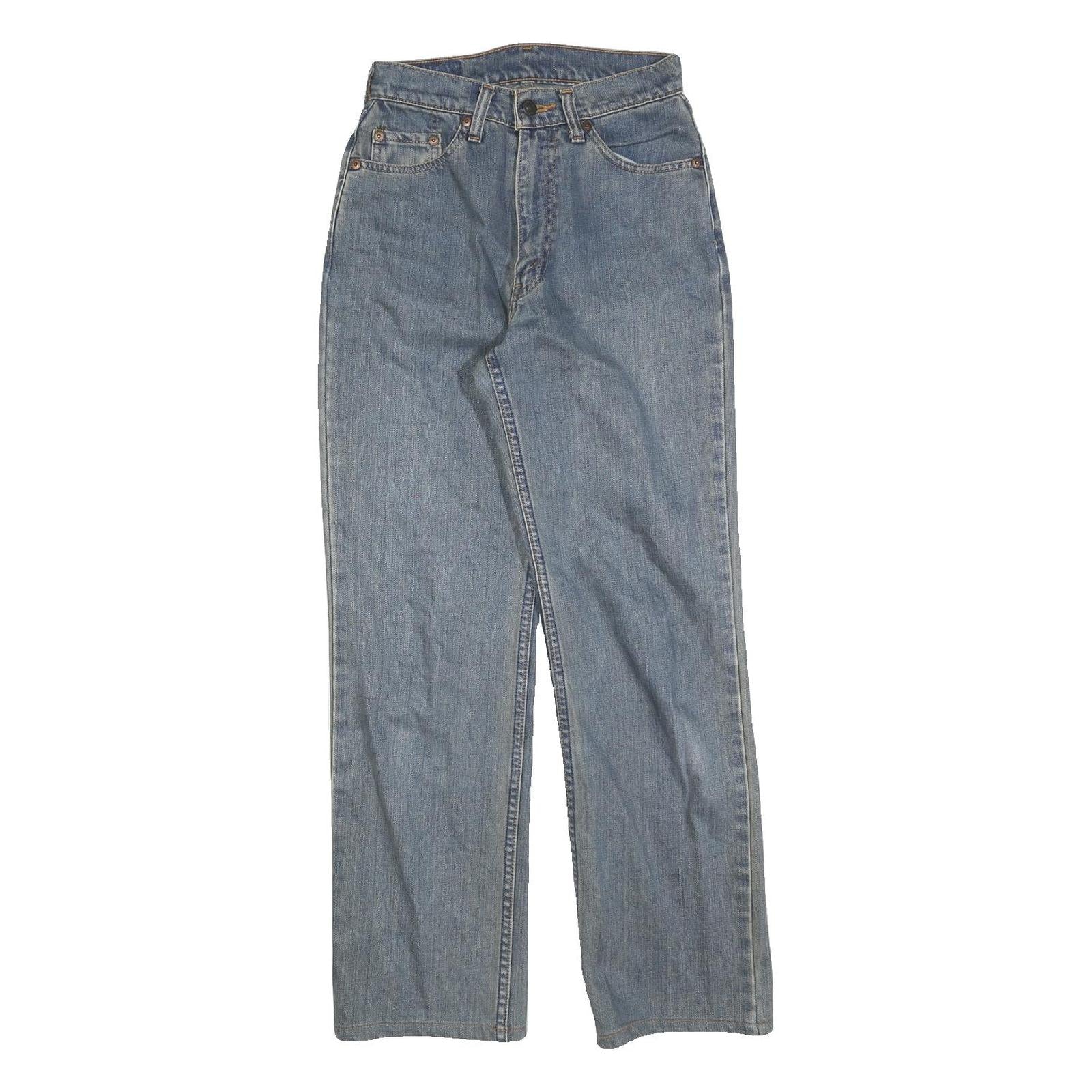 LEVI'S Womens Jeans Blue Regular Straight Denim Medium W24 L28 Classic Zip Refurbished - N/A refurbished available on Cerqular