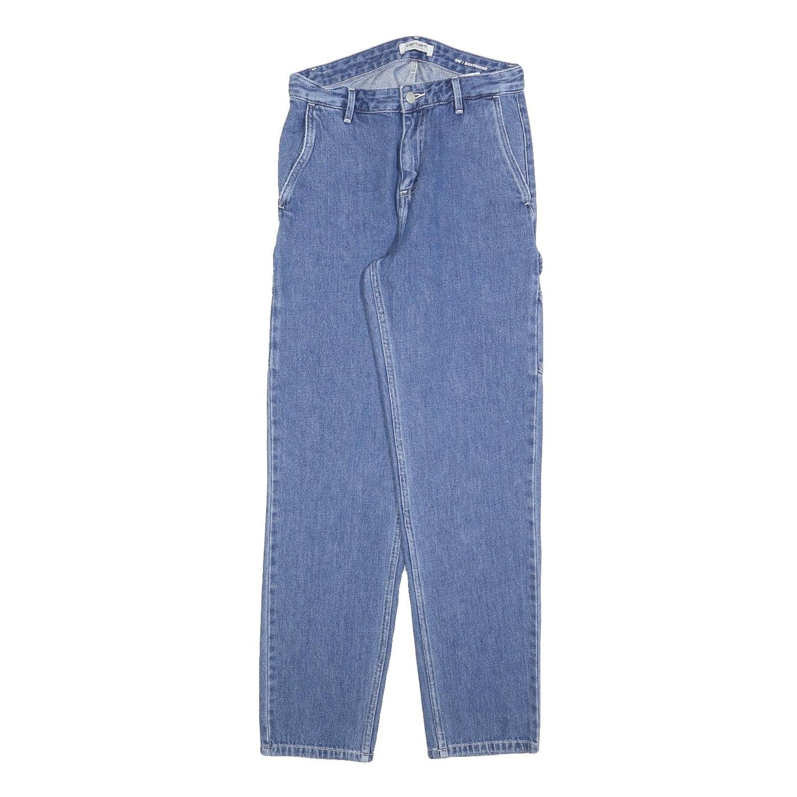 CARHARTT Womens Regular Fit Straight Blue Denim Jeans W25 L30 Workwear Refurbished - N/A refurbished available on Cerqular