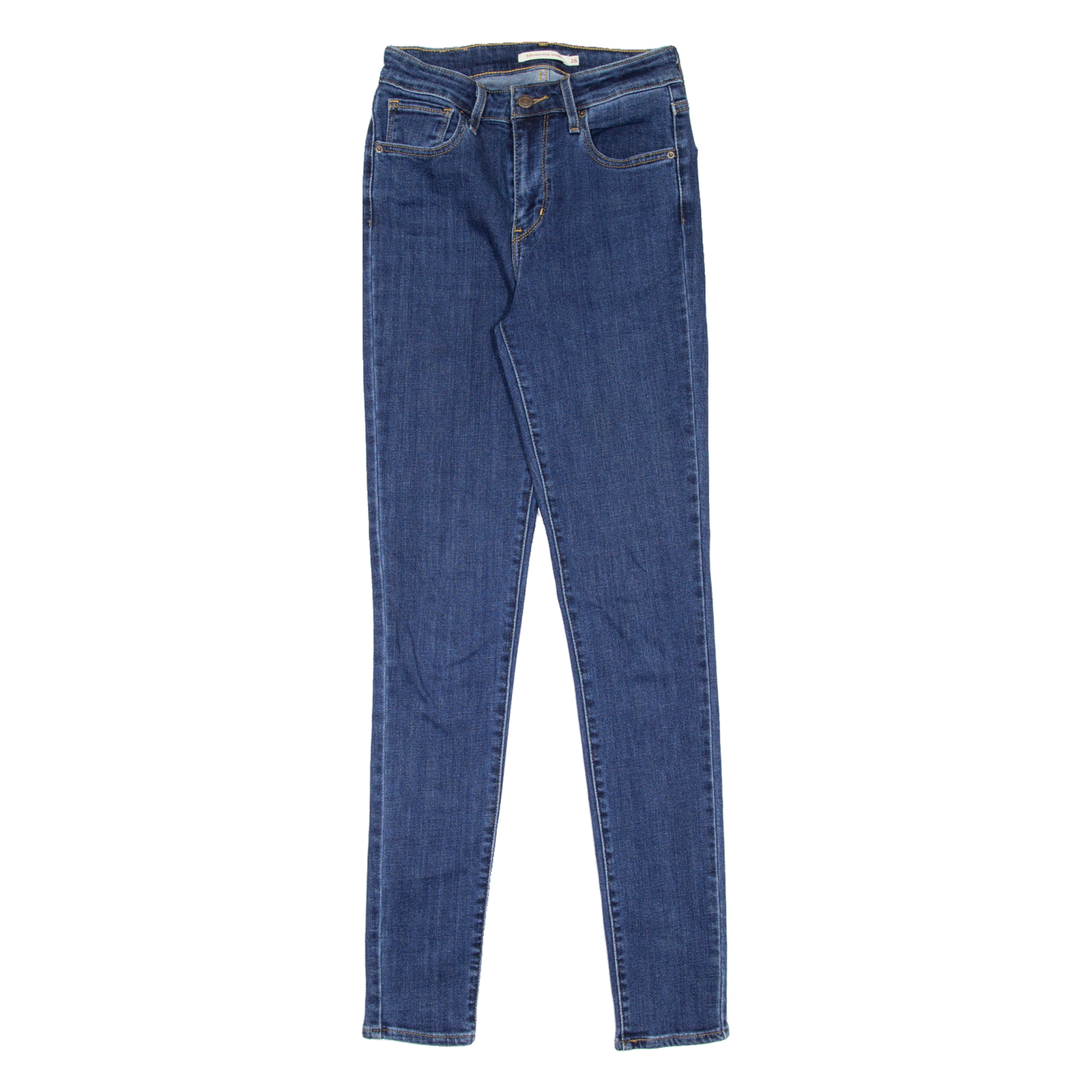 LEVI'S 721 High Rise Womens Jeans Blue Slim Skinny W26 L30 Refurbished - N/A refurbished available on Cerqular