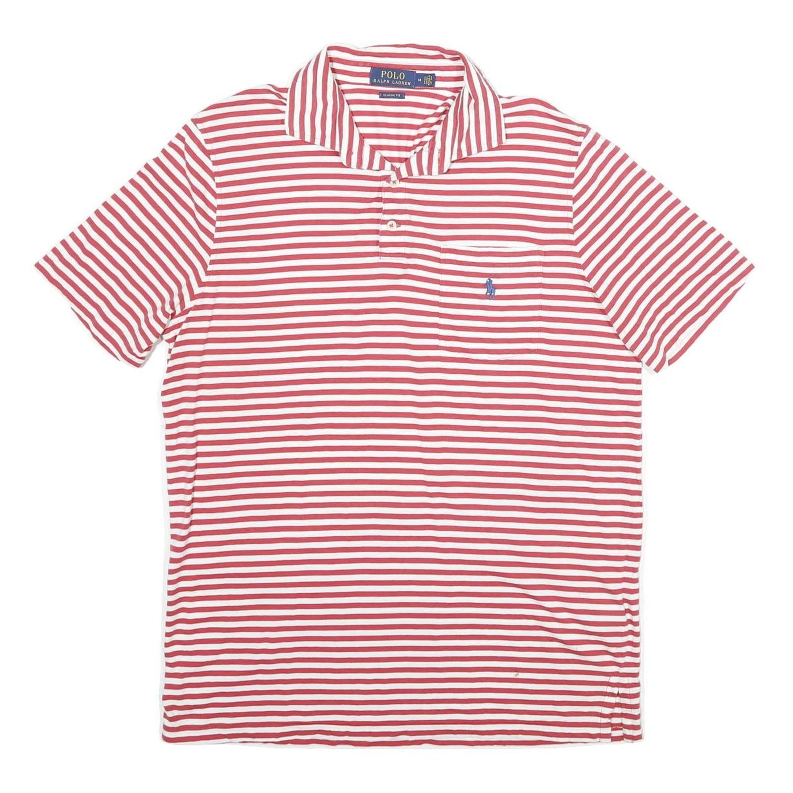 Buy POLO RALPH LAUREN Mens Red & White Striped Short Sleeve Polo Shirt M Classic Fit Refurbished - $40.29 POLO RALPH LAUREN Mens Red & White Striped Short Sleeve Polo Shirt M Classic Fit Refurbished - N/A refurbished available on Cerqular