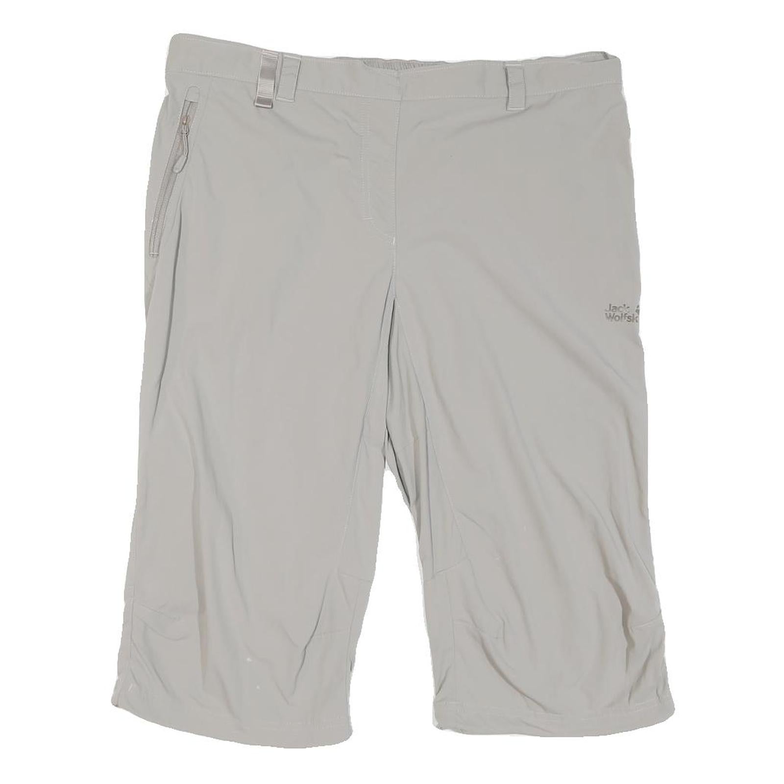 JACK WOLFSKIN Womens Shorts Cream Casual Polyester Blend L W36 Lightweight Refurbished - N/A refurbished available on Cerqular
