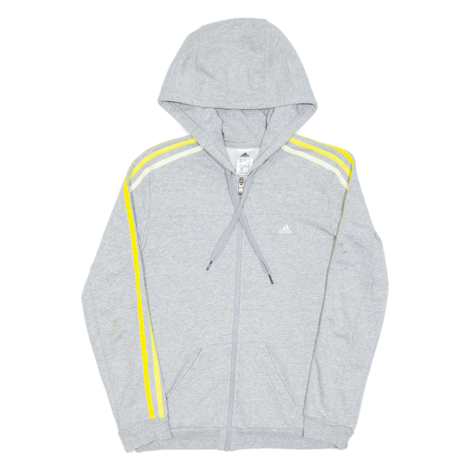 ADIDAS Womens Grey Hoodie Full Zip XS Refurbished - N/A refurbished available on Cerqular