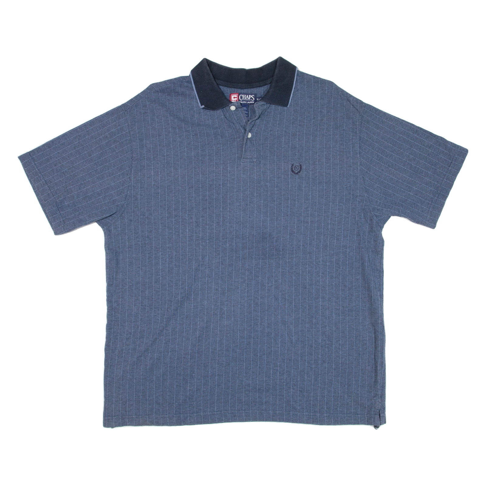 CHAPS RALPH LAUREN Mens Polo Shirt Blue Striped XL Refurbished - N/A refurbished available on Cerqular
