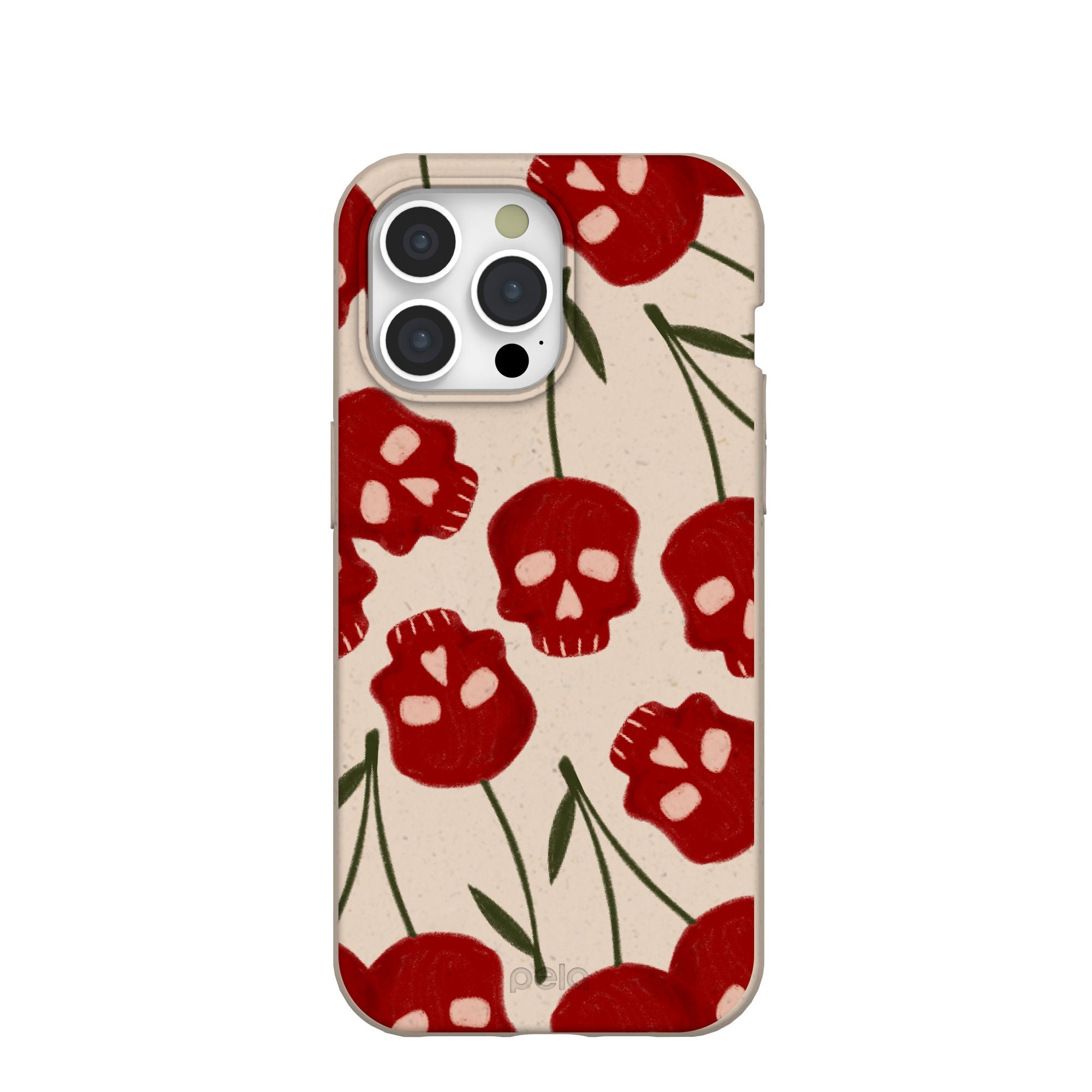 Seashell Scary Cherry iPhone 15 Pro Max Case Refurbished - Pela Case refurbished available on Cerqular