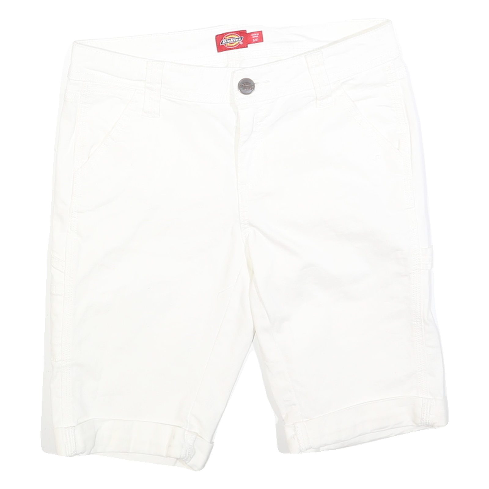 DICKIES Womens Shorts White Casual Regular Fit M W30 Cotton Blend Refurbished - N/A refurbished available on Cerqular