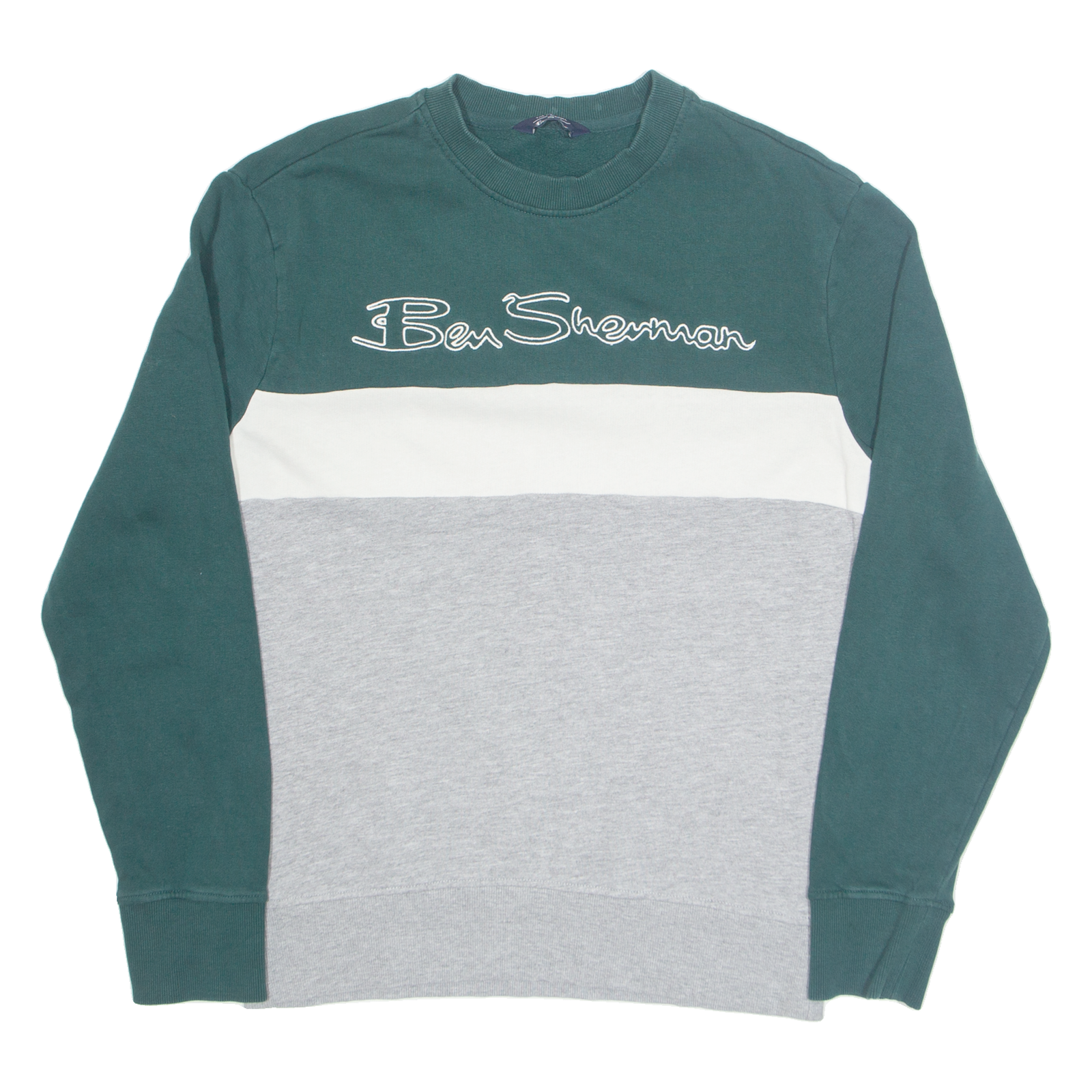 BEN SHERMAN Mens Sweatshirt Green S Refurbished - N/A refurbished available on Cerqular