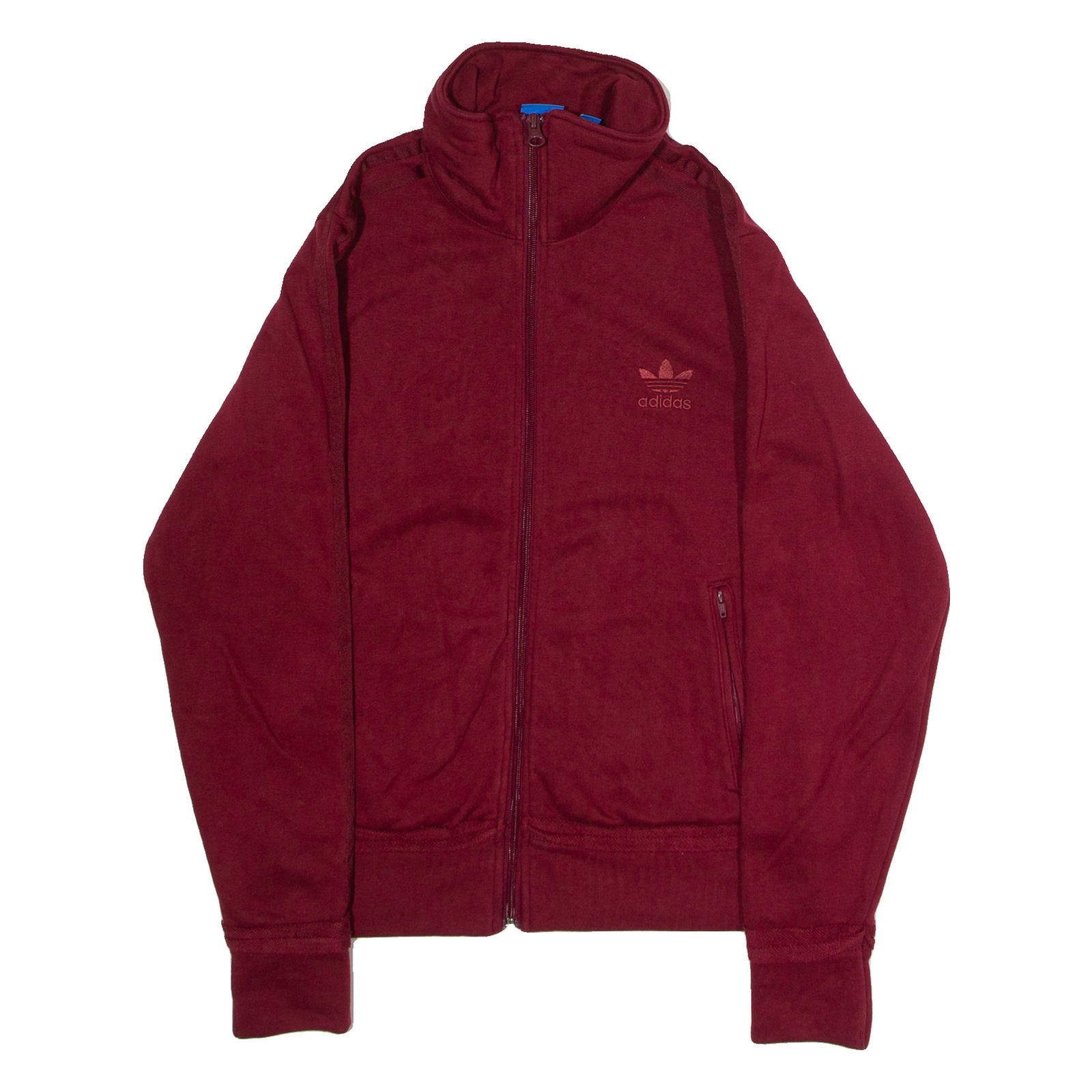 ADIDAS ORIGINALS Womens Track Jacket Maroon UK 10 Refurbished - N/A refurbished available on Cerqular
