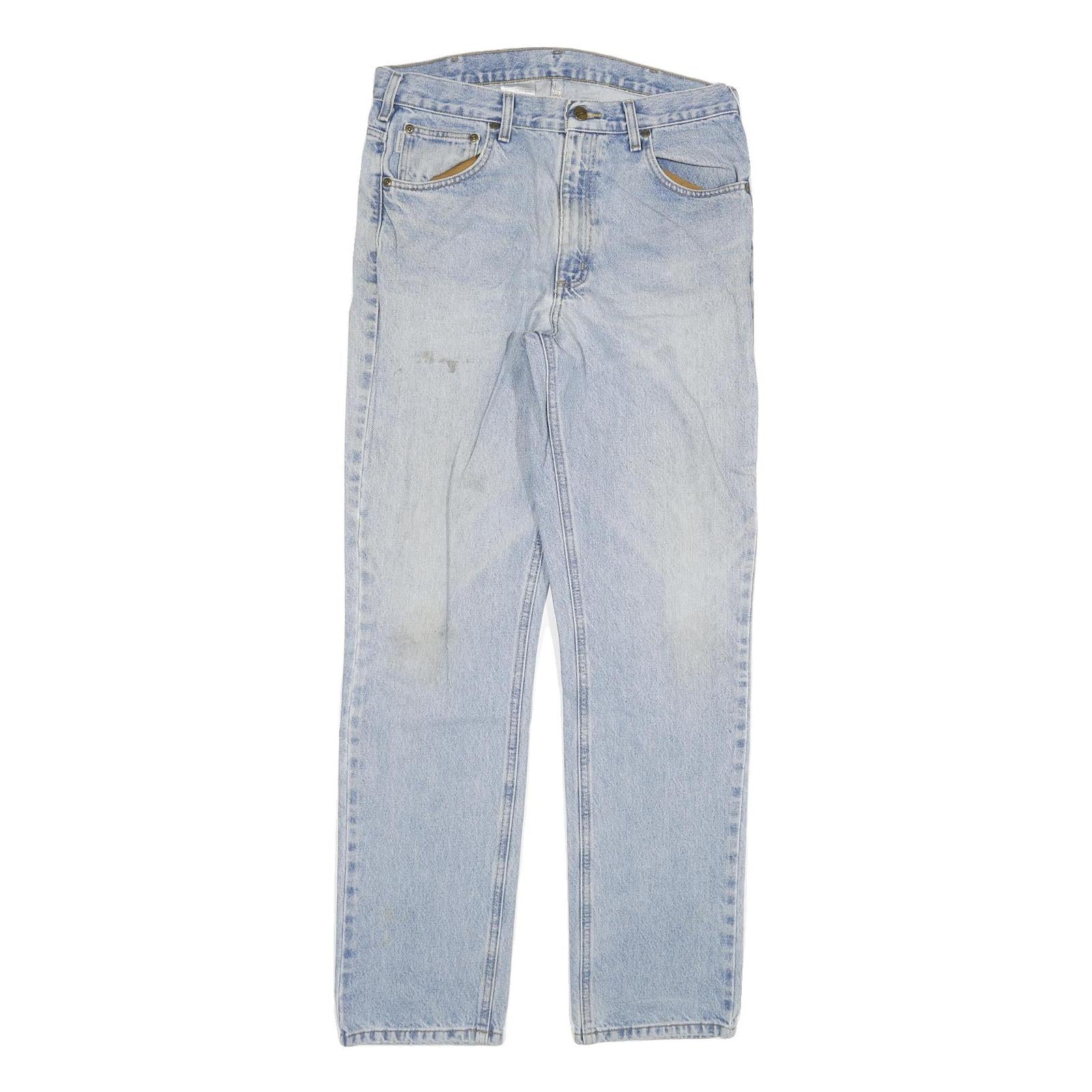Buy CARHARTT Mens Regular Blue Denim Light Jeans W34 L34 Classic Zip Pockets Refurbished - $49.39 CARHARTT Mens Regular Blue Denim Light Jeans W34 L34 Classic Zip Pockets Refurbished - N/A refurbished available on Cerqular