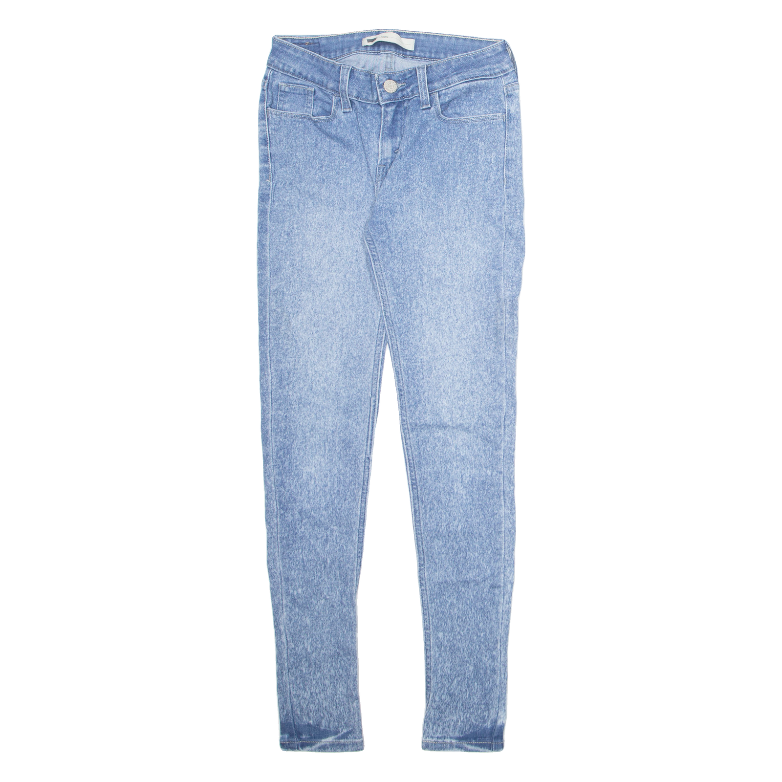 LEVI'S Womens Jeans Blue Slim Skinny Acid Wash W26 L30 Refurbished - N/A refurbished available on Cerqular