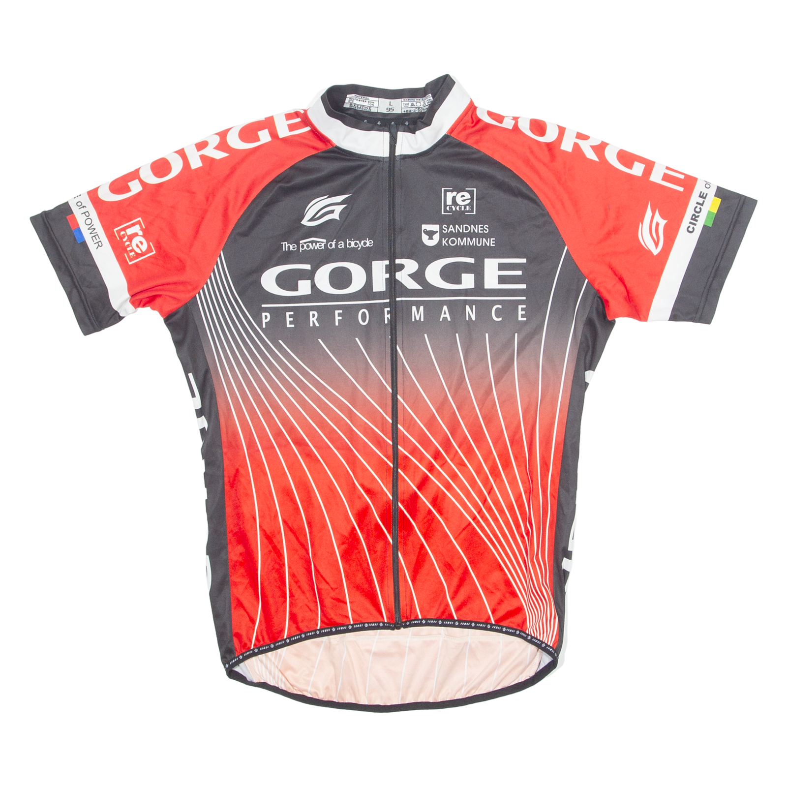 BIKEZONE Cycling Mens Jersey Red 1/4 Zip L Refurbished - N/A refurbished available on Cerqular