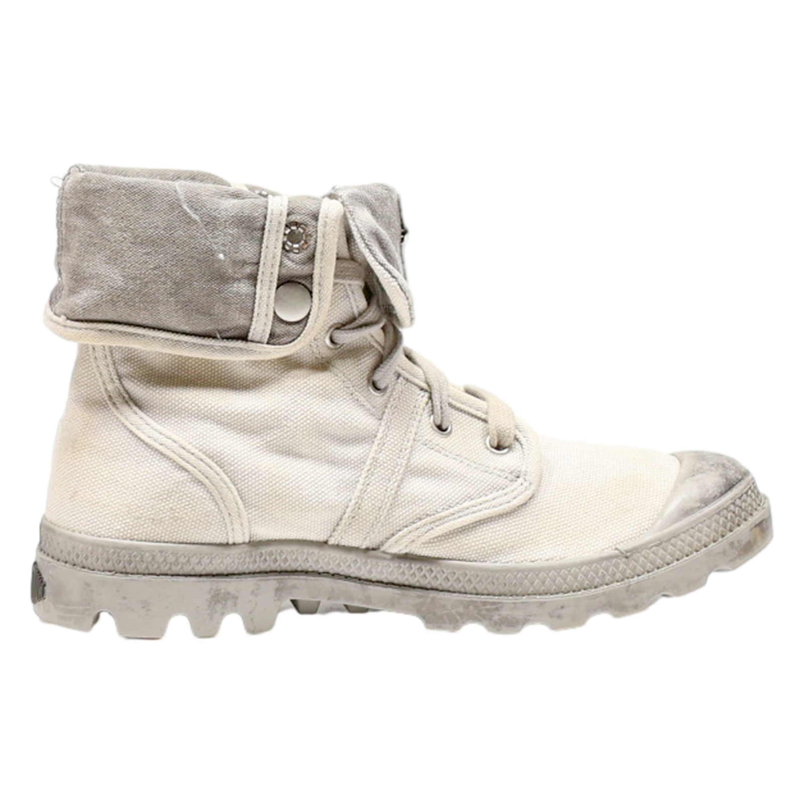 PALLADIUM Ankle Boots Beige Canvas Womens UK 7 Refurbished - N/A refurbished available on Cerqular