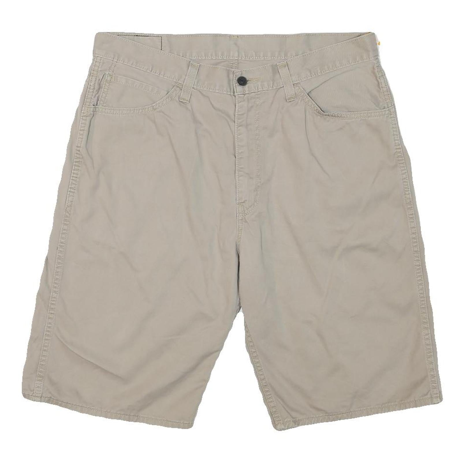 LEVI'S Mens Shorts Beige Casual Plain XL W36 Cotton Blend Comfortable Style Refurbished - N/A refurbished available on Cerqular