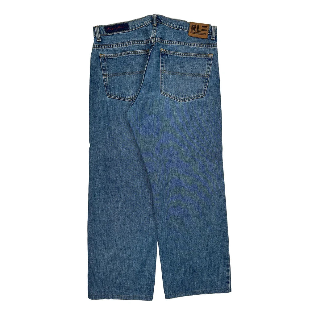 Ralph Lauren Jeans - 36W 31L Blue Cotton Refurbished - Thrifted (note: this is a term often used to describe second- refurbished available on Cerqular