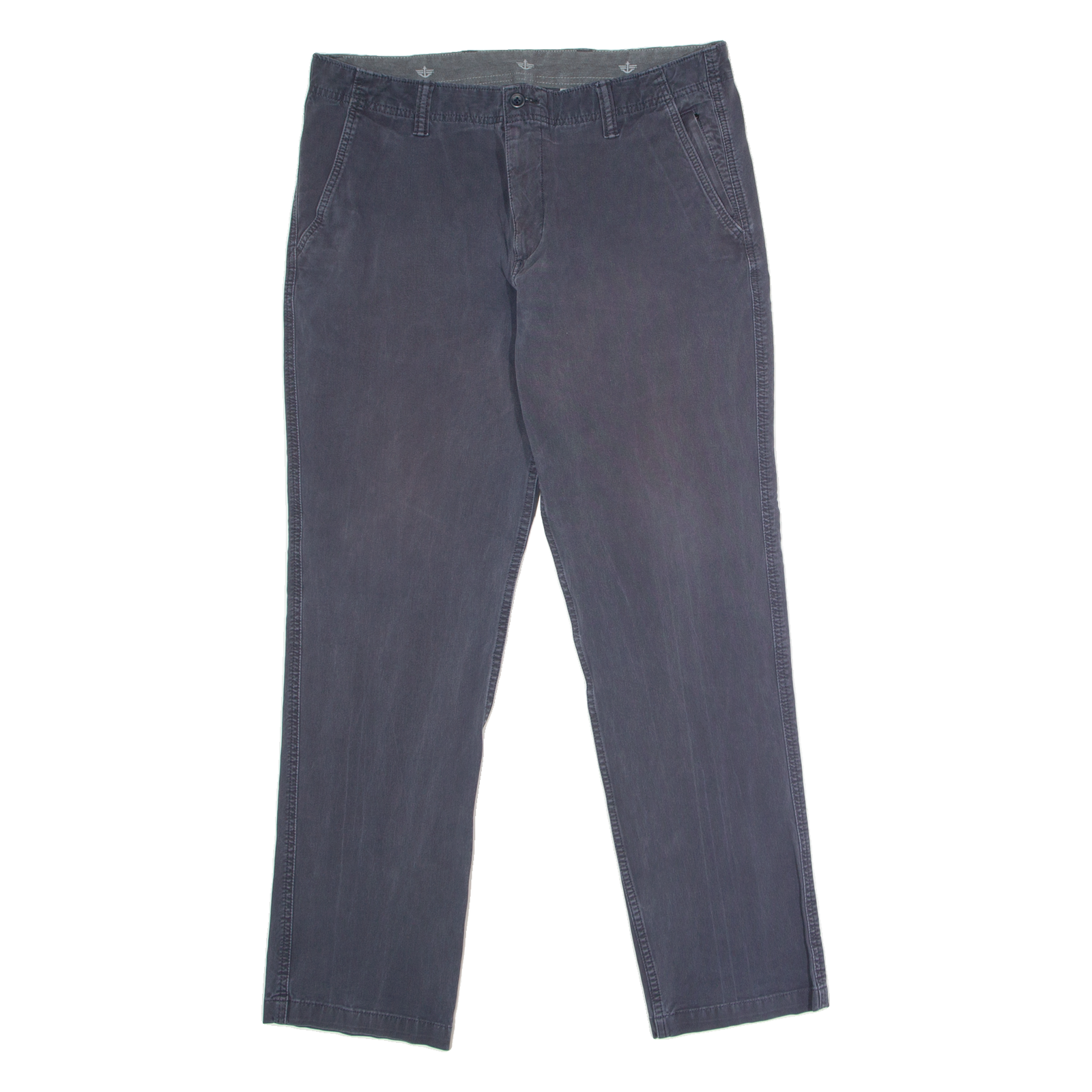 DOCKERS Mens Twill Trousers Grey Slim Straight W36 L32 Refurbished - N/A refurbished available on Cerqular