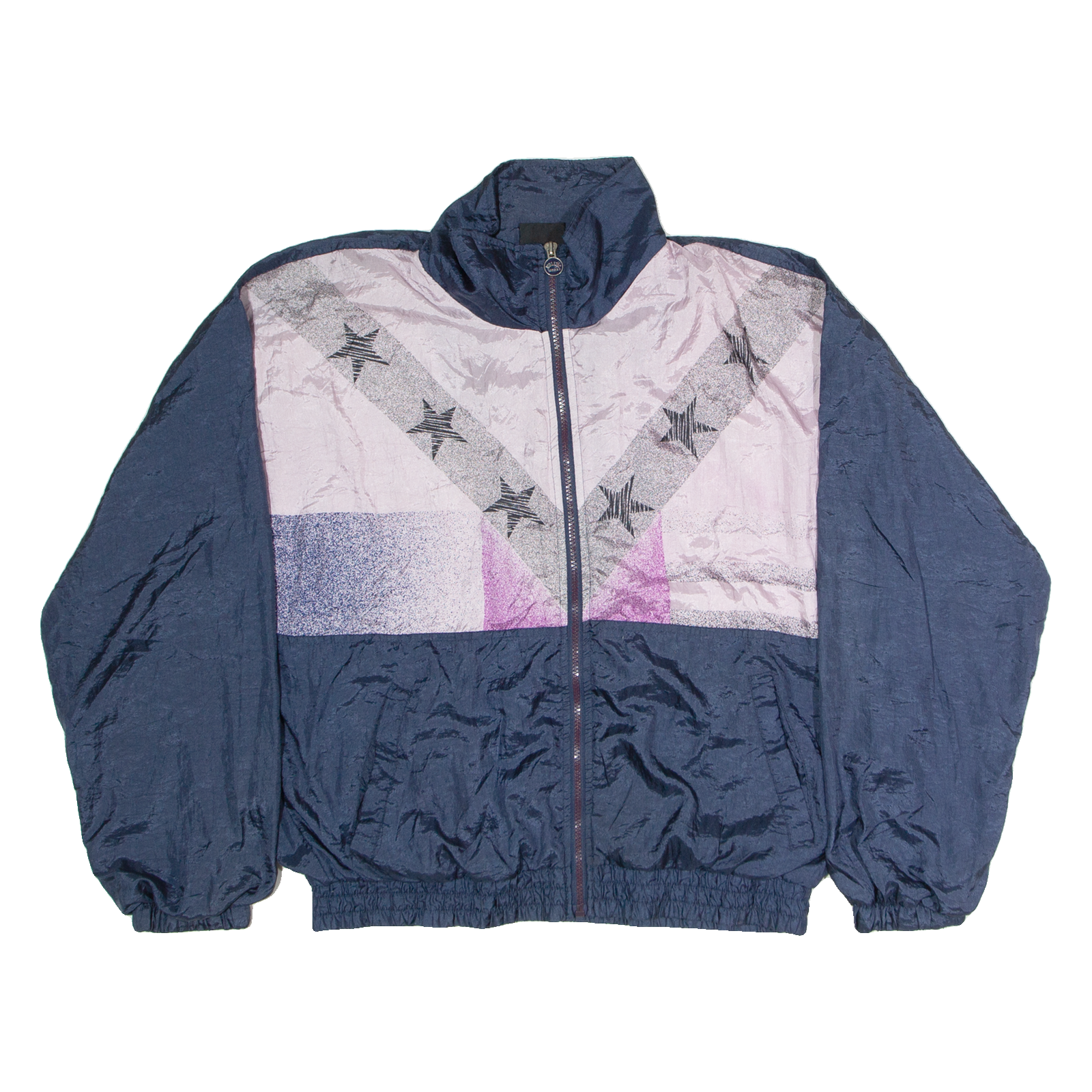ATHLETIC WORKS Womens Shell Jacket Blue Nylon 90s Colourblock M Refurbished - N/A refurbished available on Cerqular