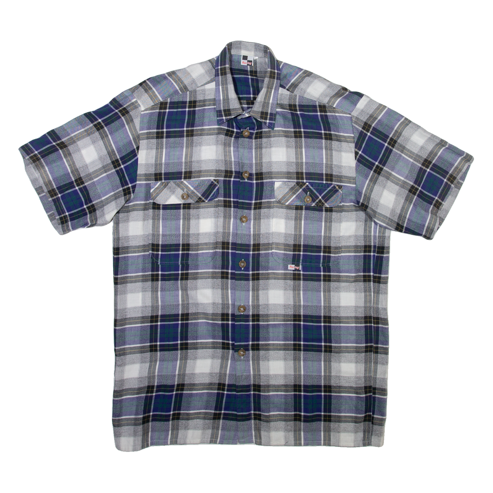 RACING Mens Shirt Grey Check M Refurbished - N/A refurbished available on Cerqular