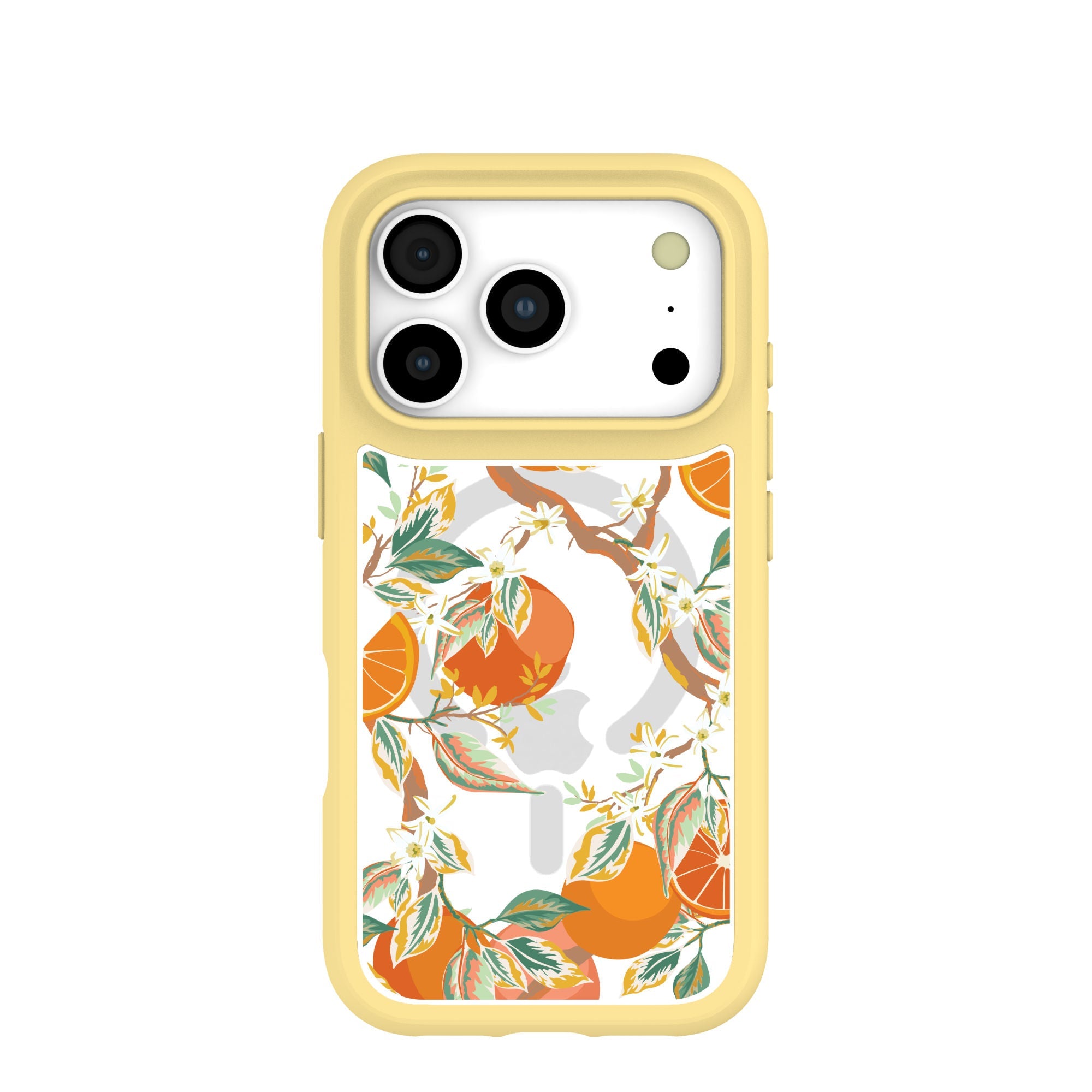 Clear Citrus Blooms iPhone 17 Pro Case With Sunbeam Ridge (MagSafe included) Refurbished - Pela Case refurbished available on Cerqular