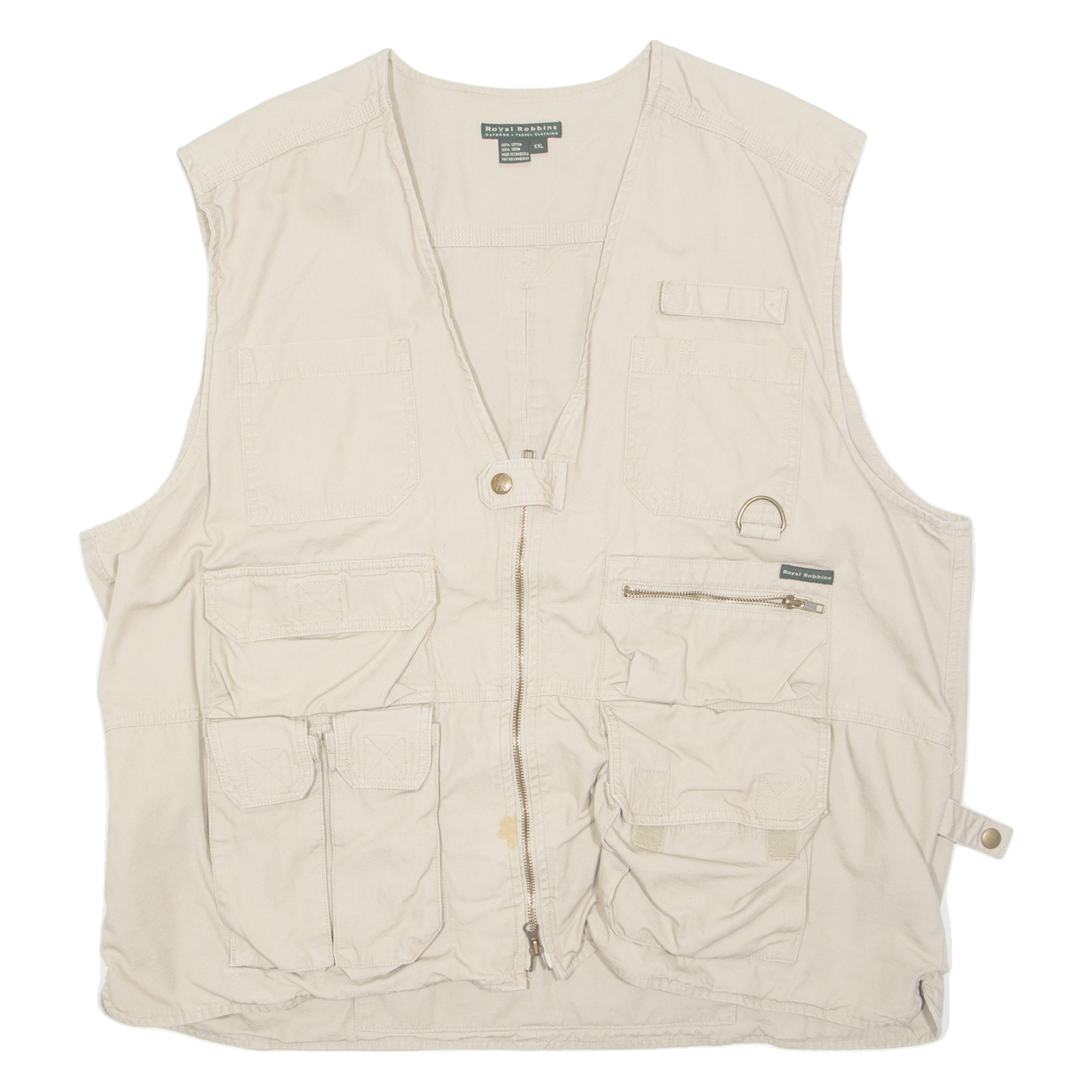 ROYAL ROBBINS Utility Mens Gilet Beige 2XL Refurbished - N/A refurbished available on Cerqular