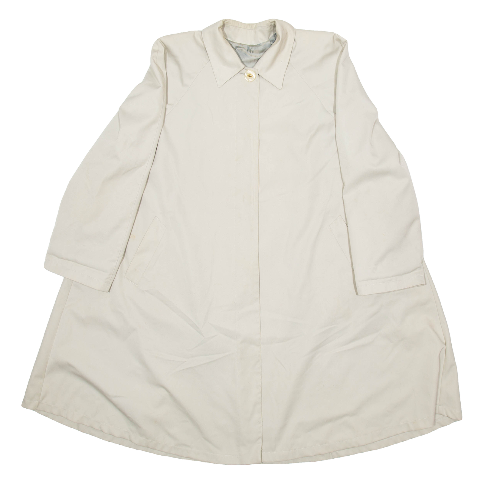 Womens Overcoat Coat Cream Viscose 90s M Refurbished - N/A refurbished available on Cerqular