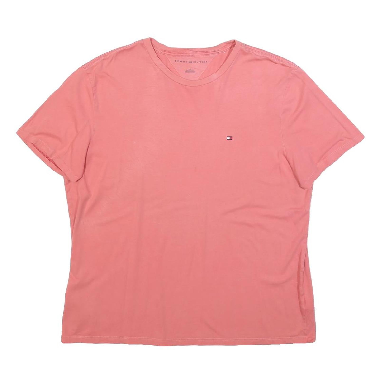 TOMMY HILFIGER Womens Pink Graphic T-Shirt L Short Sleeve Crew Neck Casual Refurbished - N/A refurbished available on Cerqular