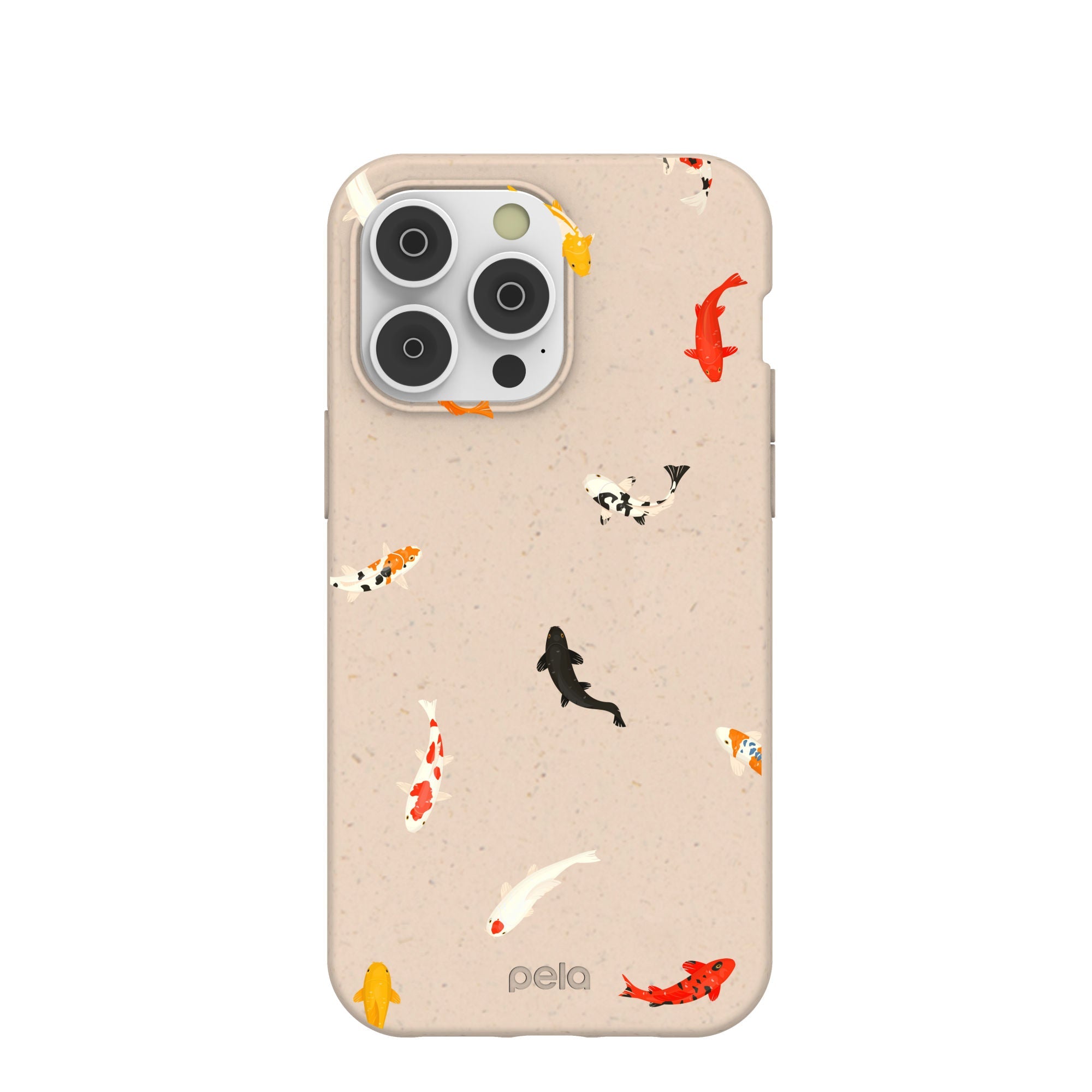 Seashell Lil Koi iPhone 14 Pro Max Case Refurbished - Pela Case refurbished available on Cerqular