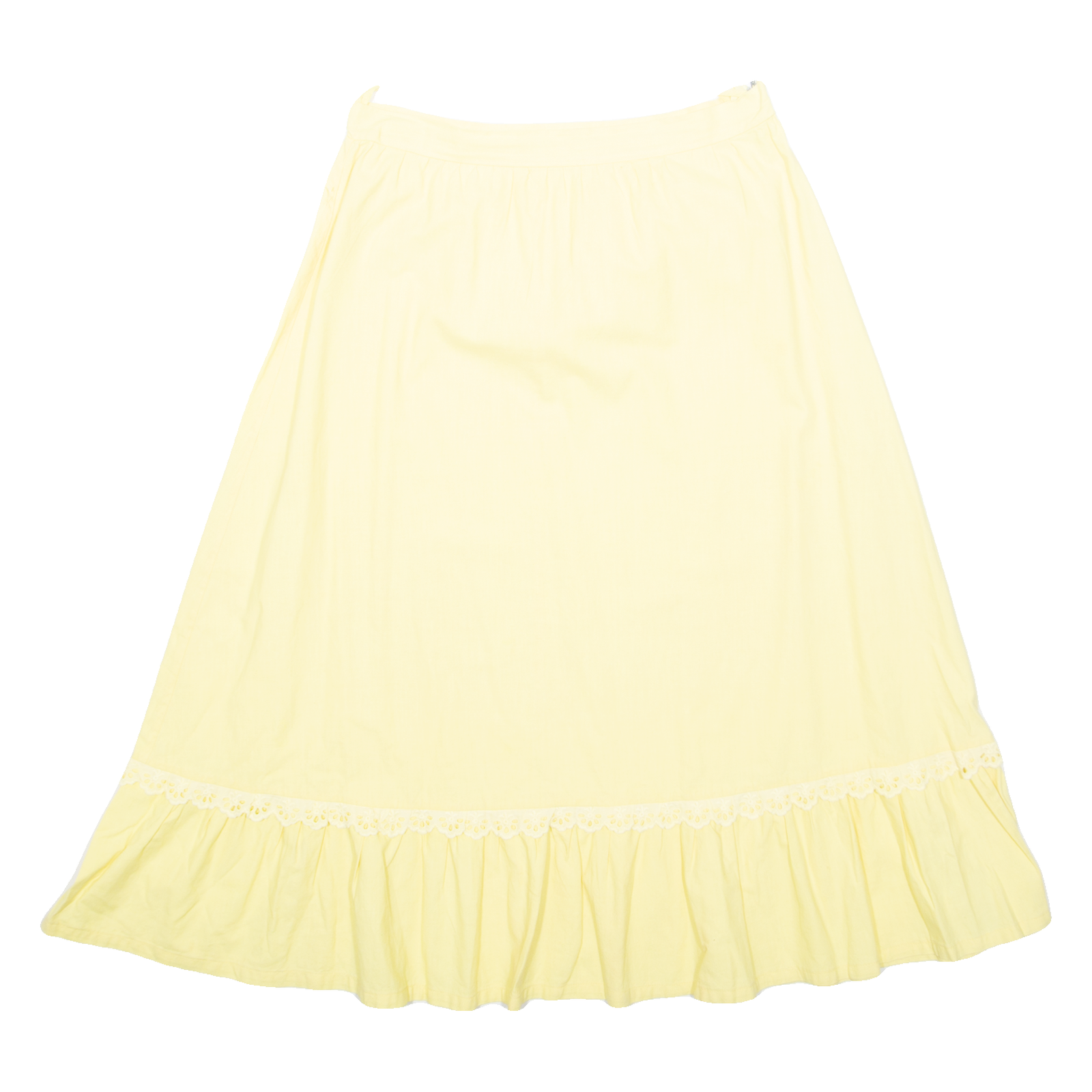 Womens A-Line Skirt Yellow Midi S Refurbished - N/A refurbished available on Cerqular