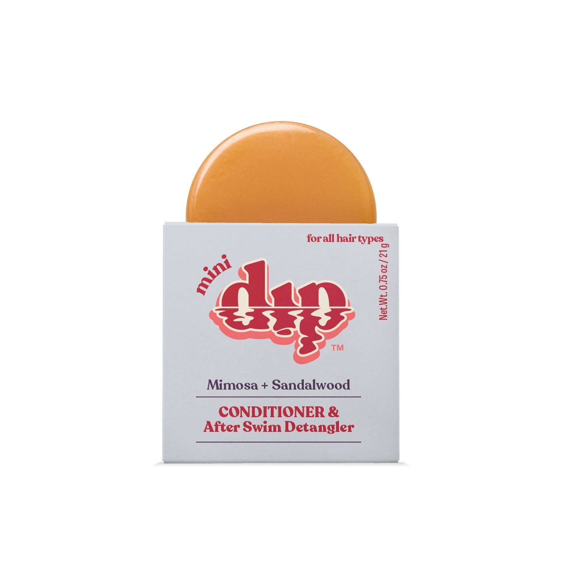 Mini Dip Conditioner & After Swim Detangler - Mimosa & Sandalwood | Size: 0.75 oz Refurbished - Dip Sustainable Hair Care refurbished available on Cerqular