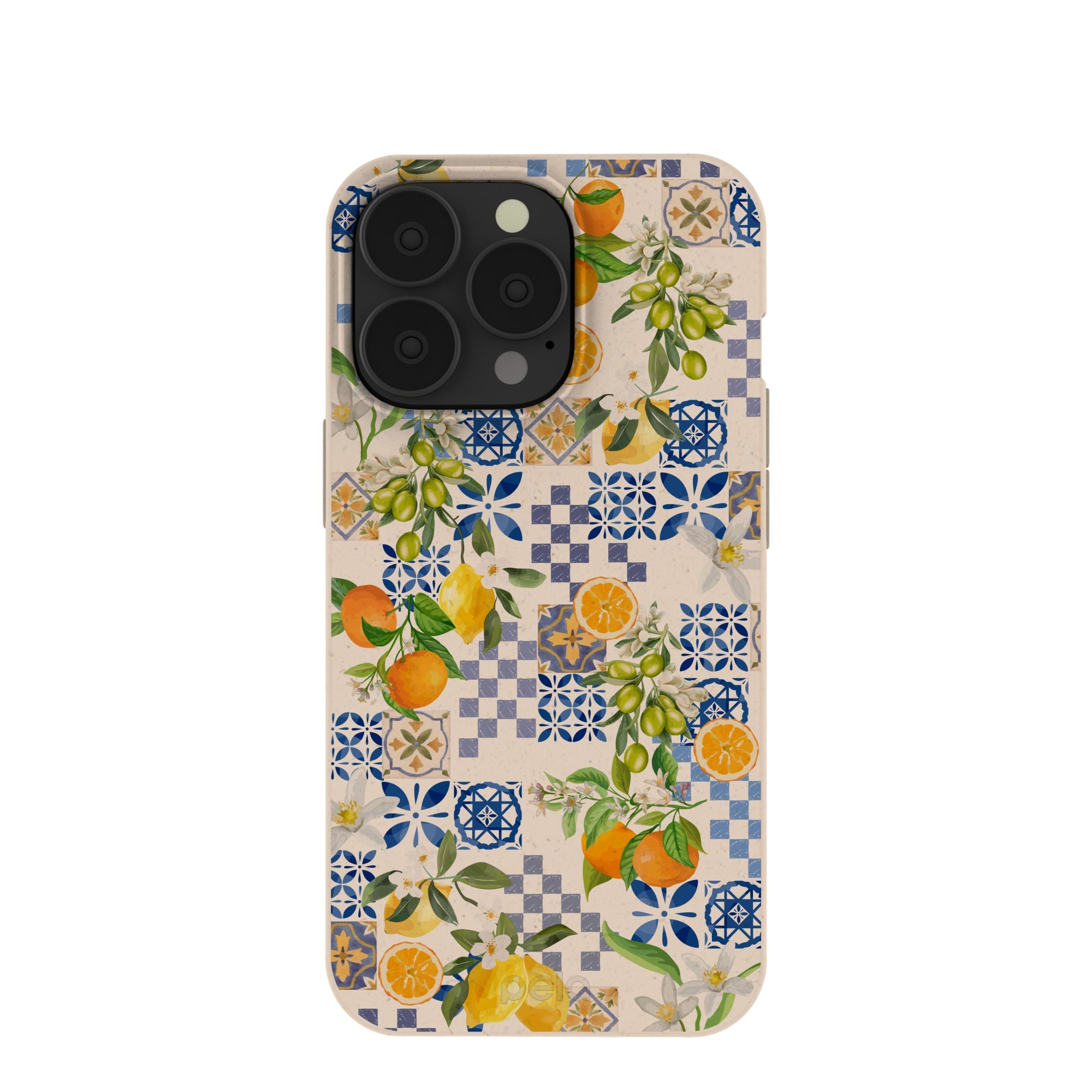 Seashell Amalfi Fruits iPhone 13 Pro Case Refurbished - Pela Case refurbished available on Cerqular