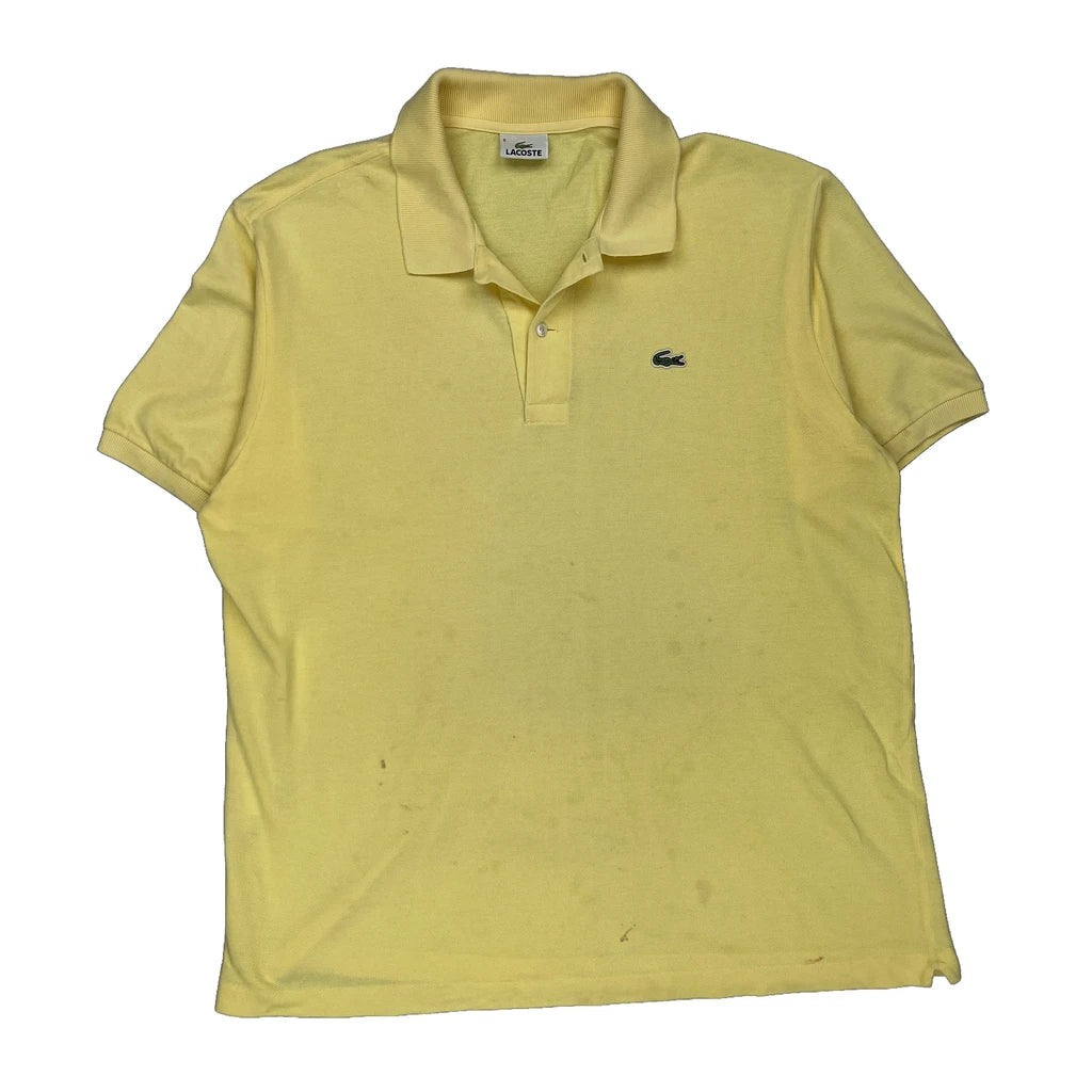 Buy Lacoste Polo Shirt - XL Yellow Cotton Refurbished - $33.49 Lacoste Polo Shirt - XL Yellow Cotton Refurbished - Thrifted (note: this is a term often used to describe second- refurbished available on Cerqular