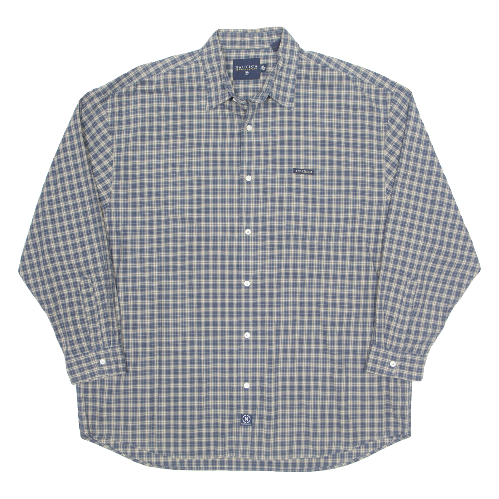 Buy NAUTICA Mens Shirt Blue Plaid Long Sleeve XL Refurbished - $23.39 NAUTICA Mens Shirt Blue Plaid Long Sleeve XL Refurbished - N/A refurbished available on Cerqular