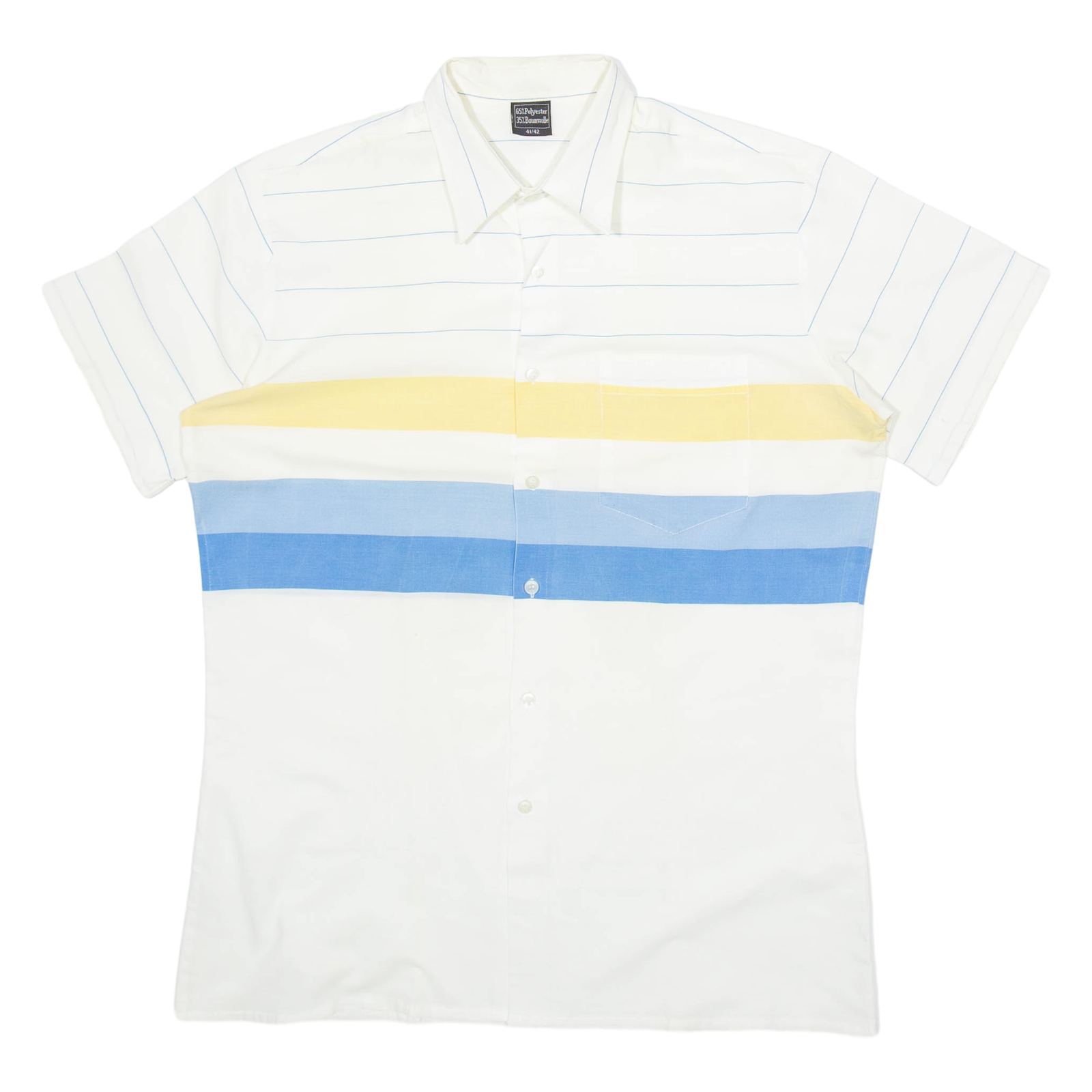 Mens Shirt White Striped M Refurbished - N/A refurbished available on Cerqular