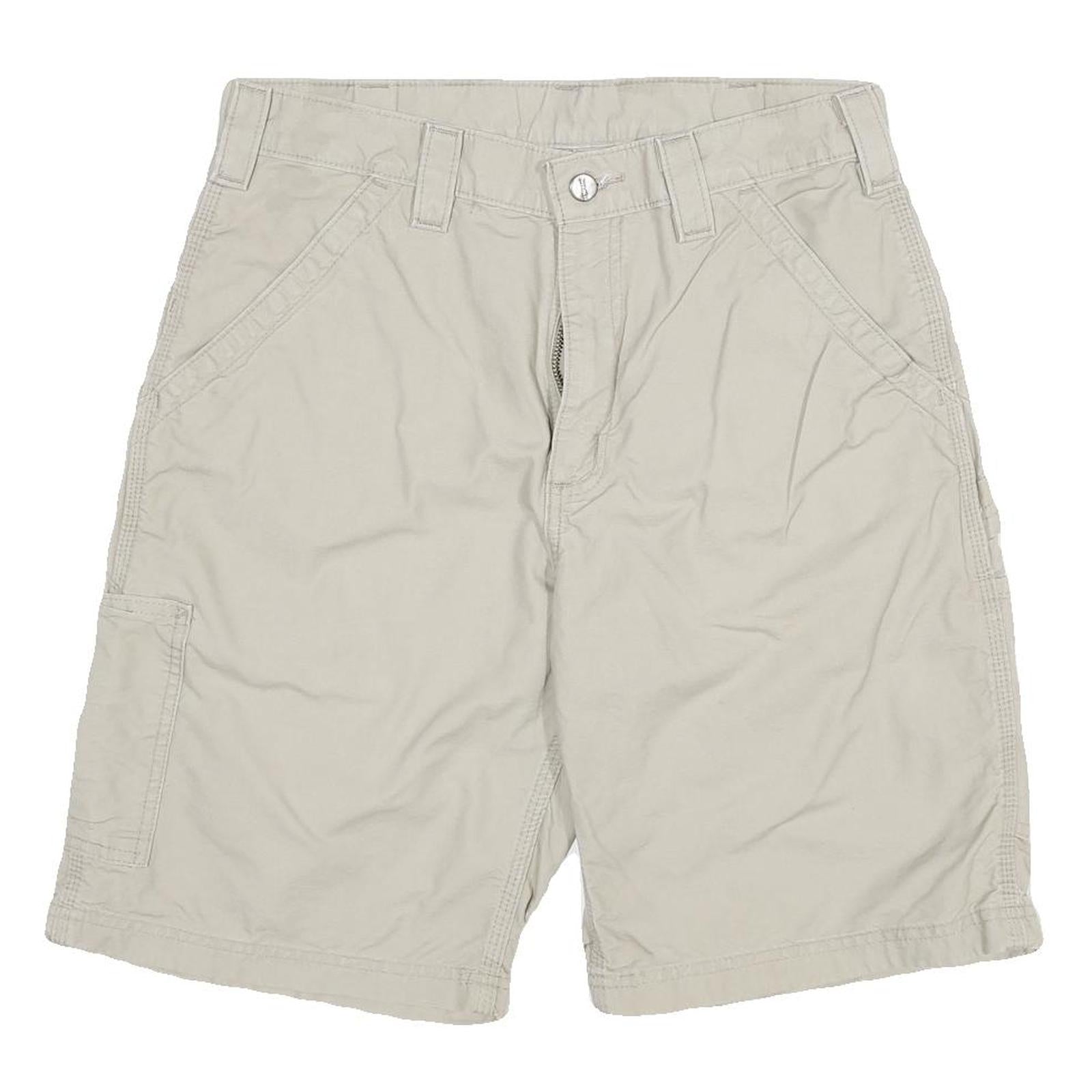 CARHARTT Mens Shorts Beige Casual L W30 Cotton Blend Workwear Refurbished - N/A refurbished available on Cerqular