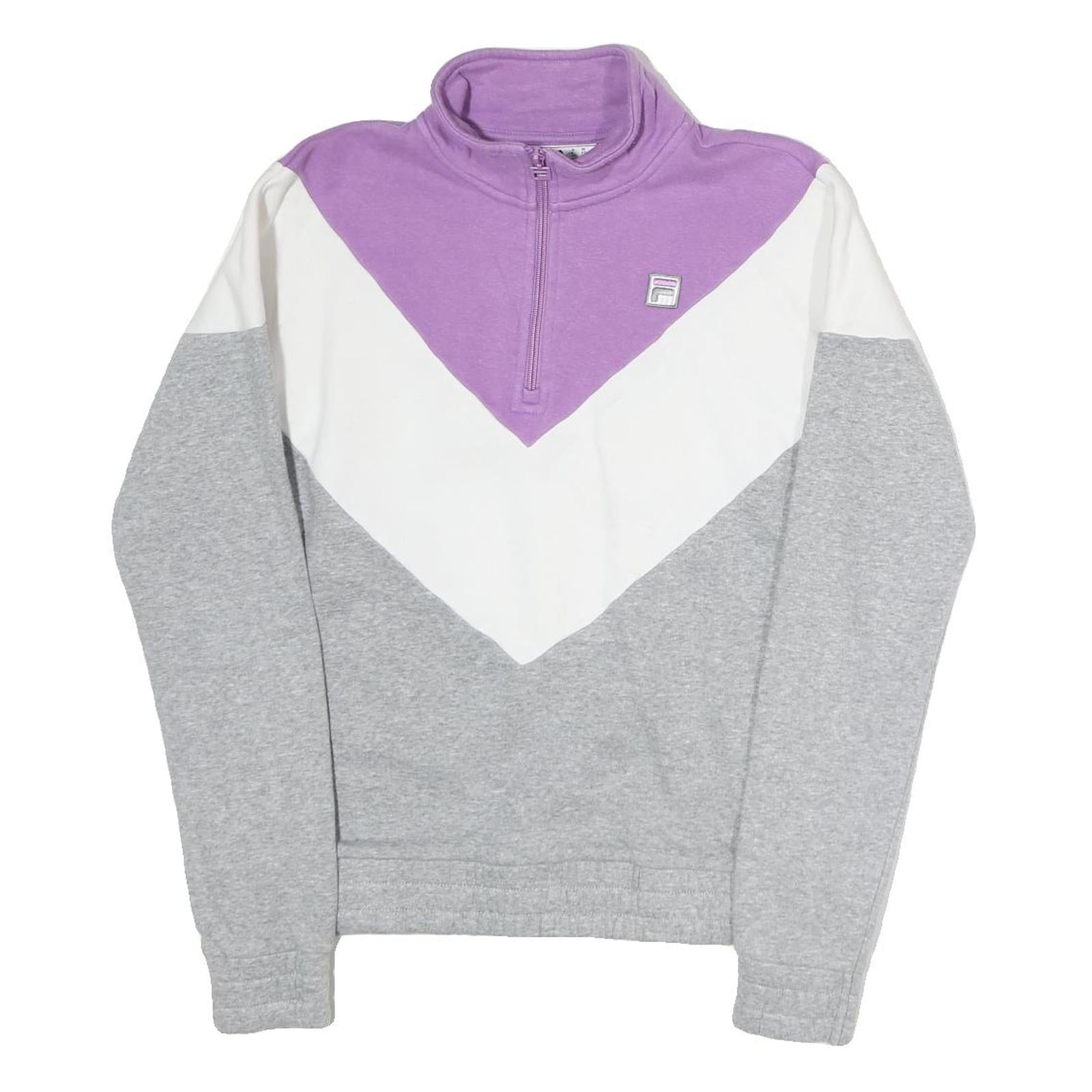 Buy FILA Womens Purple & White Sweatshirt Crew Neck S Colourblock Half Zip Pullover Refurbished - $33.79 FILA Womens Purple & White Sweatshirt Crew Neck S Colourblock Half Zip Pullover Refurbished - N/A refurbished available on Cerqular