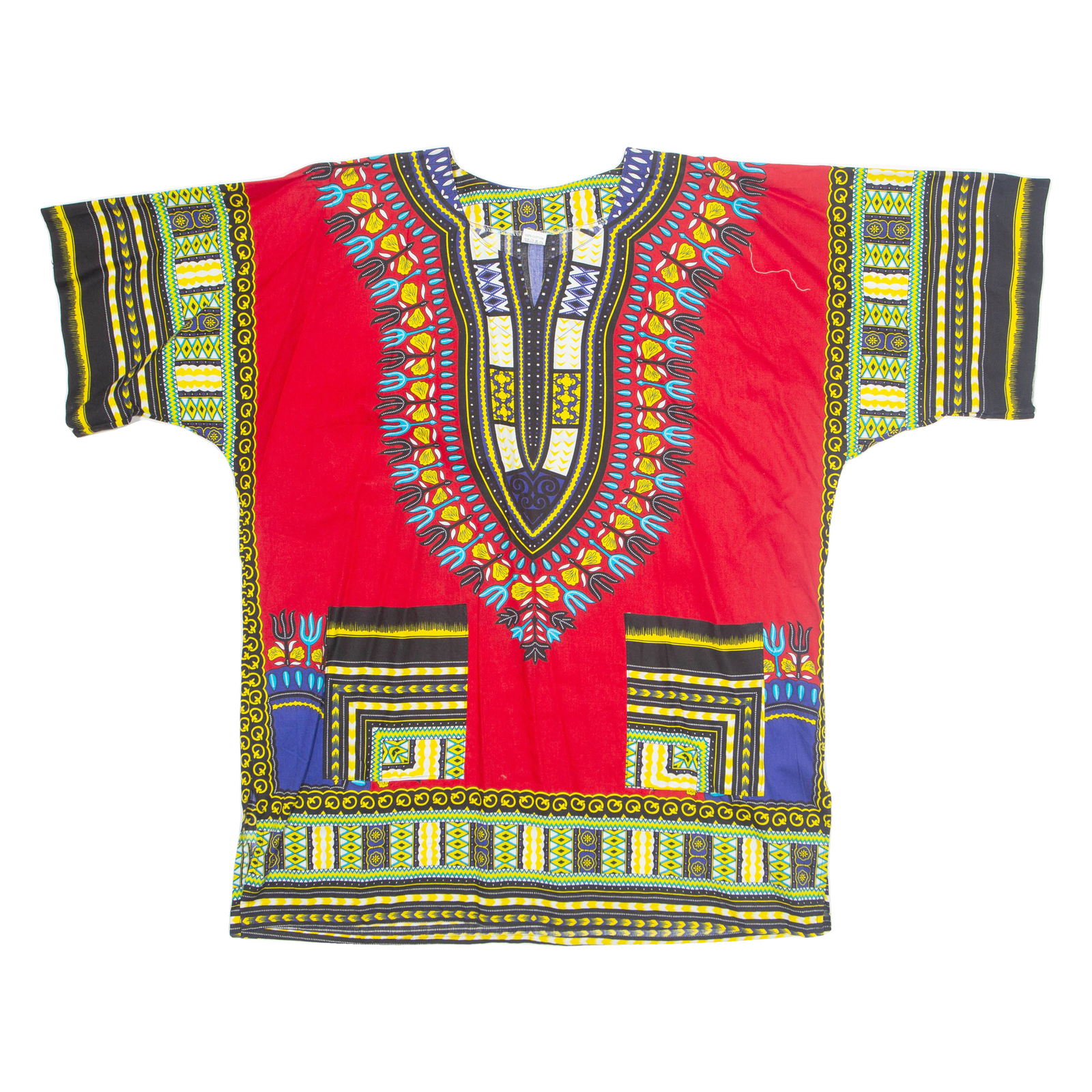 Womens Printed Top Red V-Neck Crazy Pattern XL Refurbished - N/A refurbished available on Cerqular