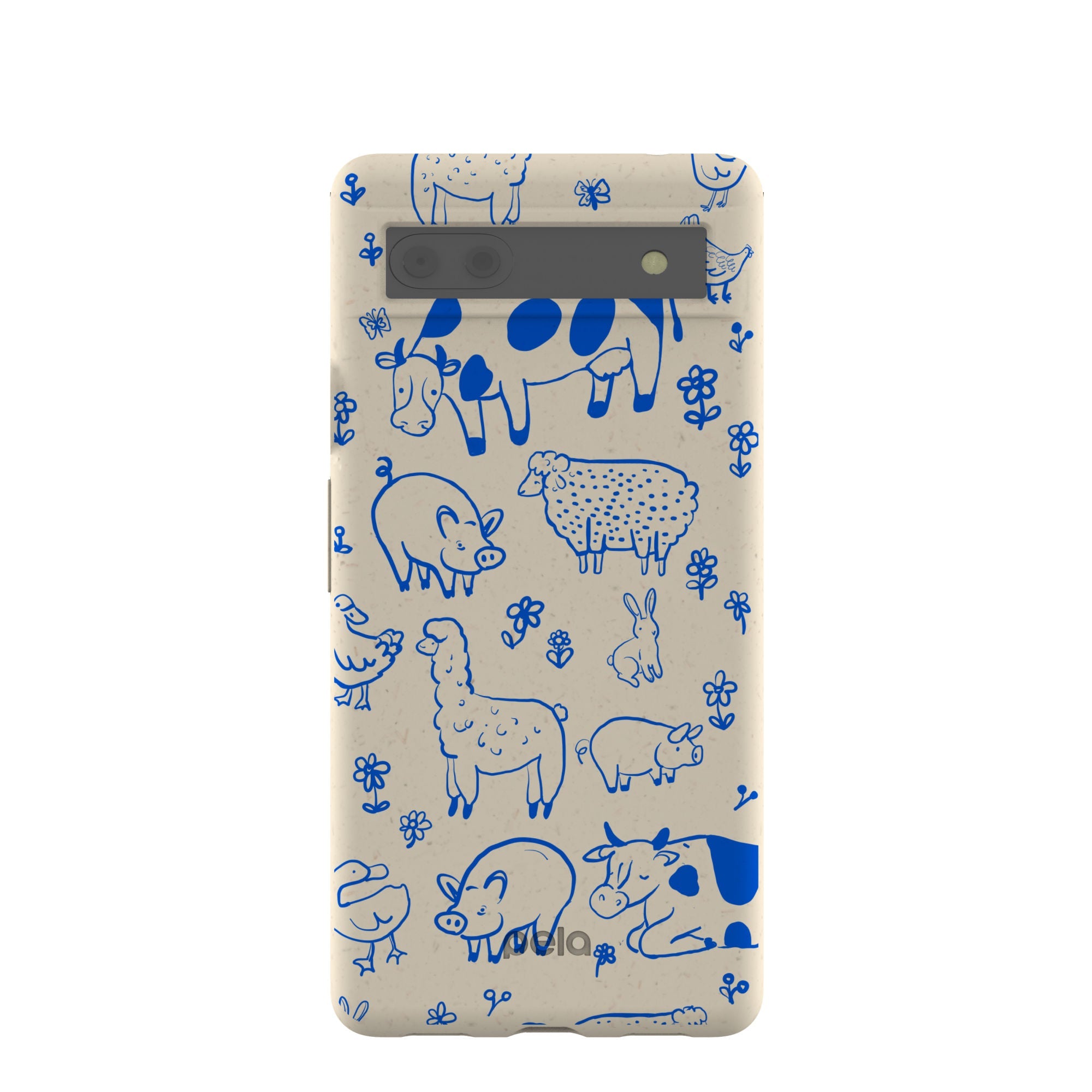 London Fog Happy Farmyard Google Pixel 6a Case Refurbished - Pela Case refurbished available on Cerqular