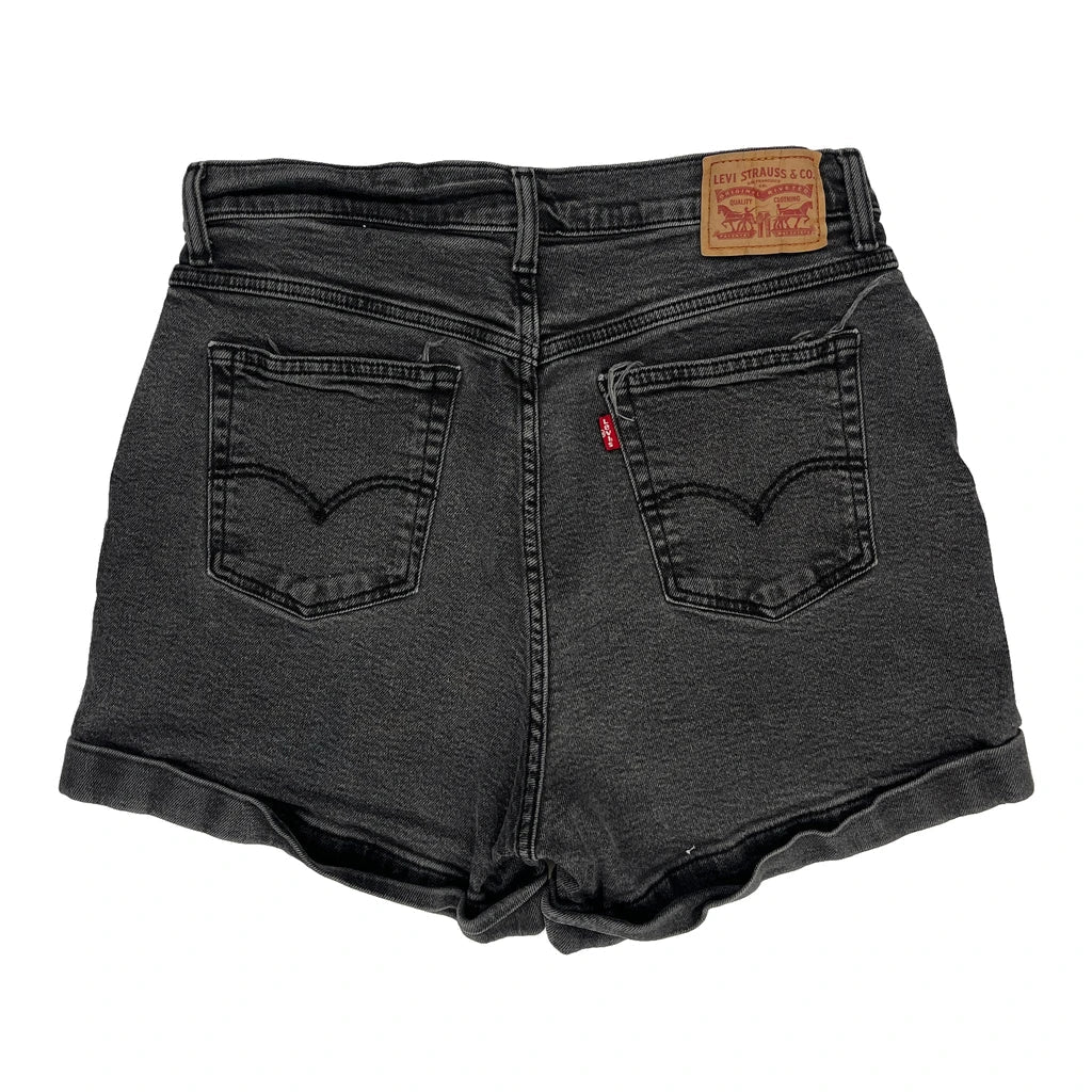 Levis Denim Shorts - 29W UK 10 Grey Cotton Refurbished - Thrifted (note: this is a term often used to describe second- refurbished available on Cerqular