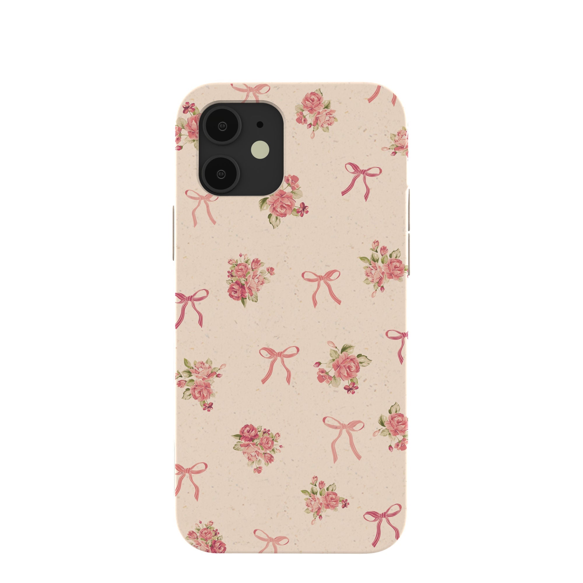 Seashell Roses and Bows iPhone 12/ iPhone 12 Pro Case Refurbished - Pela Case refurbished available on Cerqular