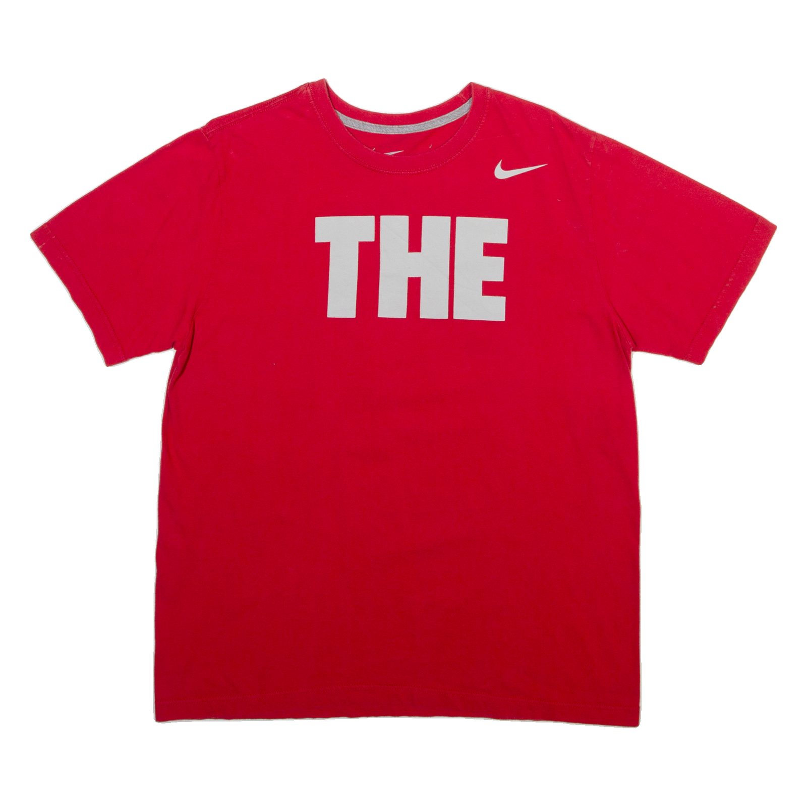 NIKE Mens T-Shirt Red L Refurbished - N/A refurbished available on Cerqular