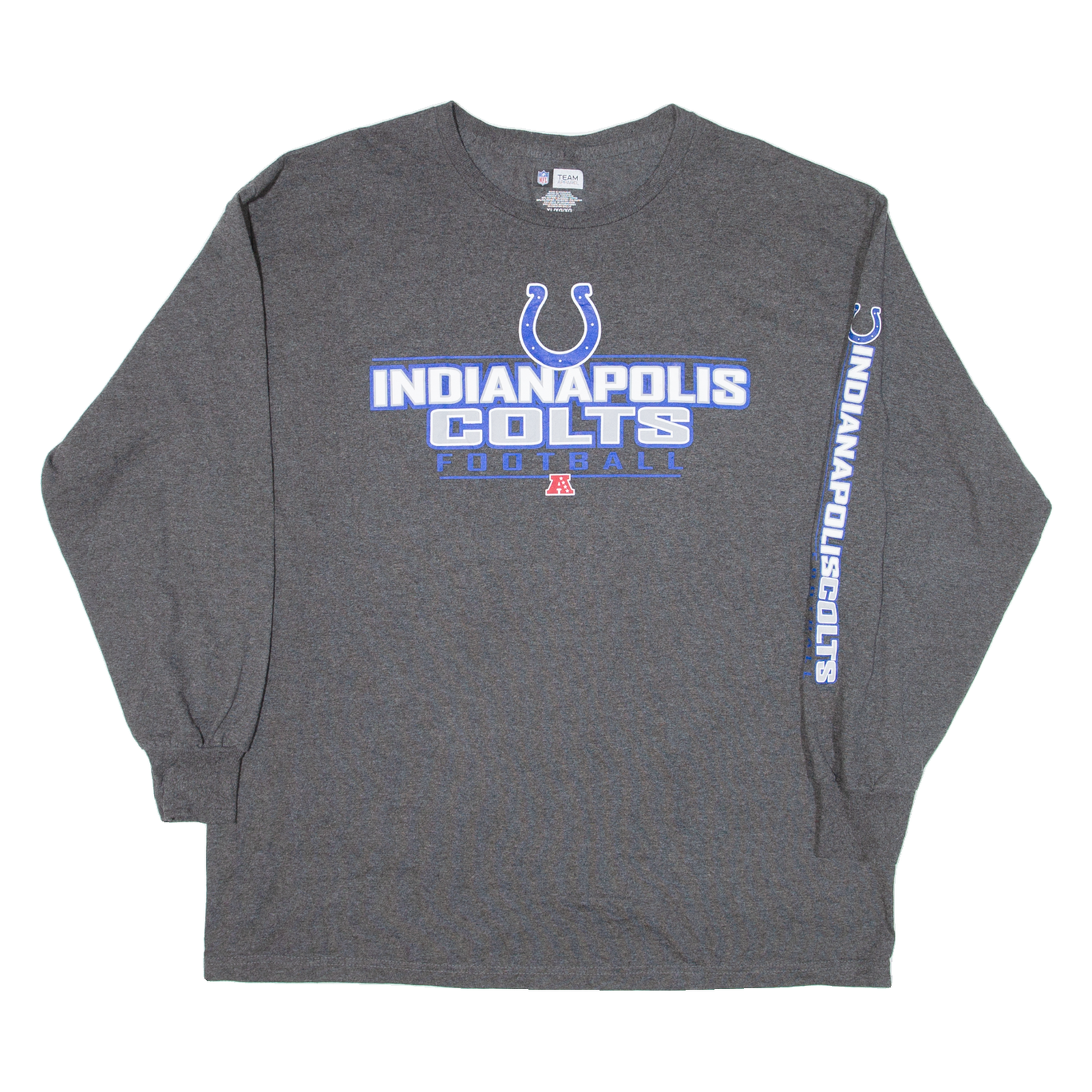 Buy NFL Indianapolis Colts Football Mens T-Shirt Grey Long Sleeve USA XL Refurbished - $28.59 NFL Indianapolis Colts Football Mens T-Shirt Grey Long Sleeve USA XL Refurbished - N/A refurbished available on Cerqular