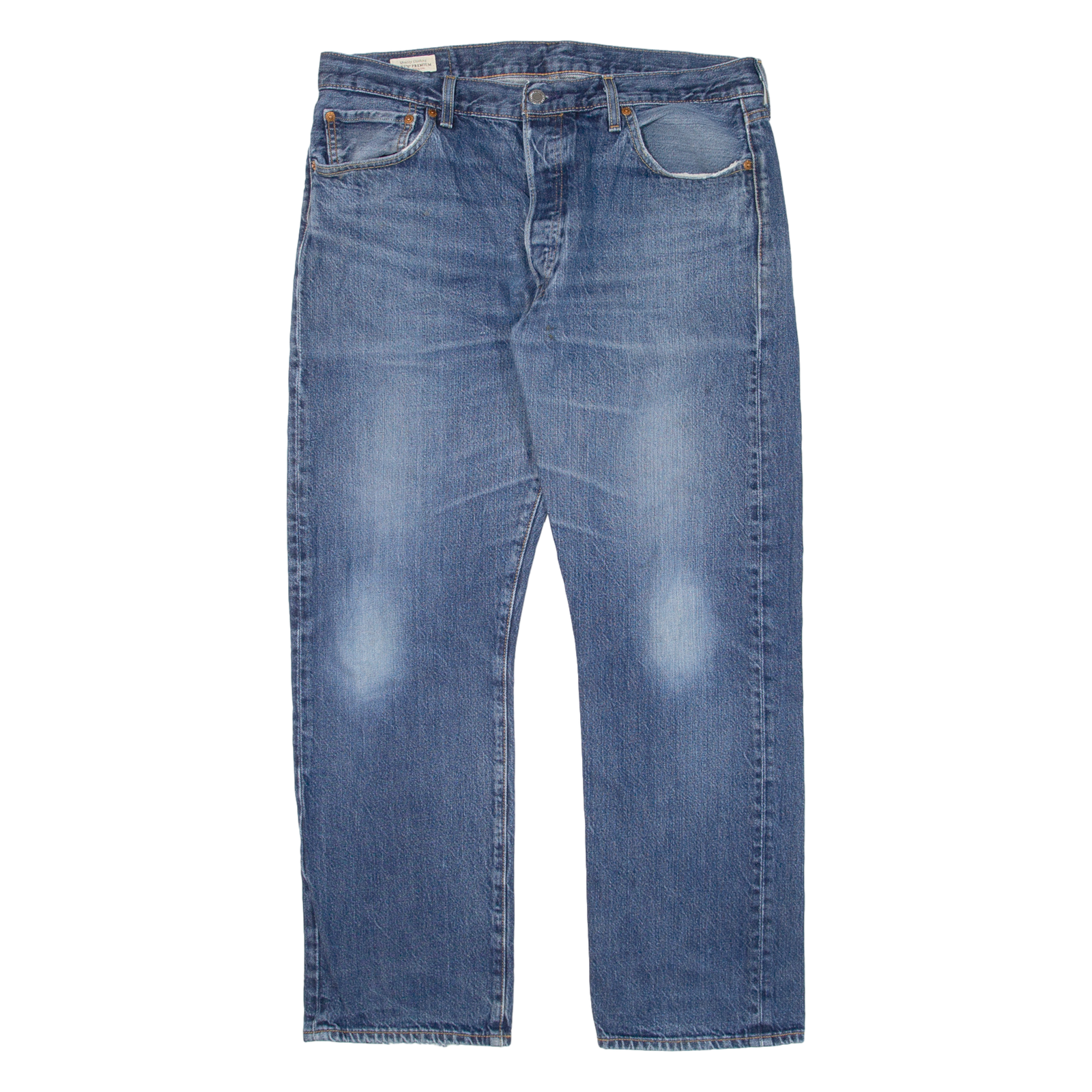 LEVI'S 501 BIG E Jeans Mens Blue Regular Straight W36 L30 Refurbished - N/A refurbished available on Cerqular