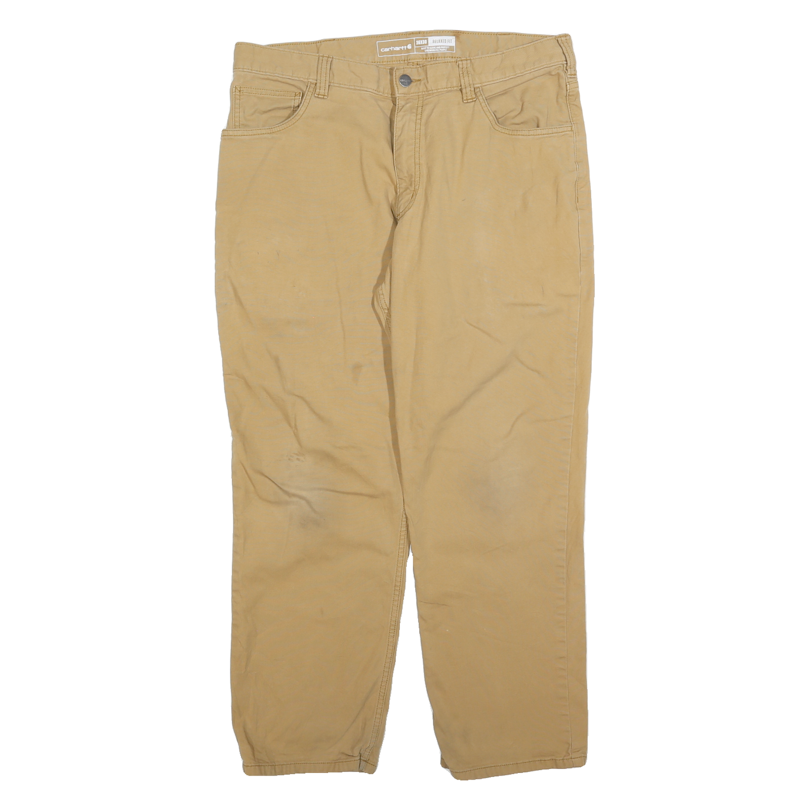 Buy CARHARTT Mens Cotton Blend Beige Relaxed Fit Straight Leg Trousers W36 L30 Refurbished - $53.29 CARHARTT Mens Cotton Blend Beige Relaxed Fit Straight Leg Trousers W36 L30 Refurbished - N/A refurbished available on Cerqular