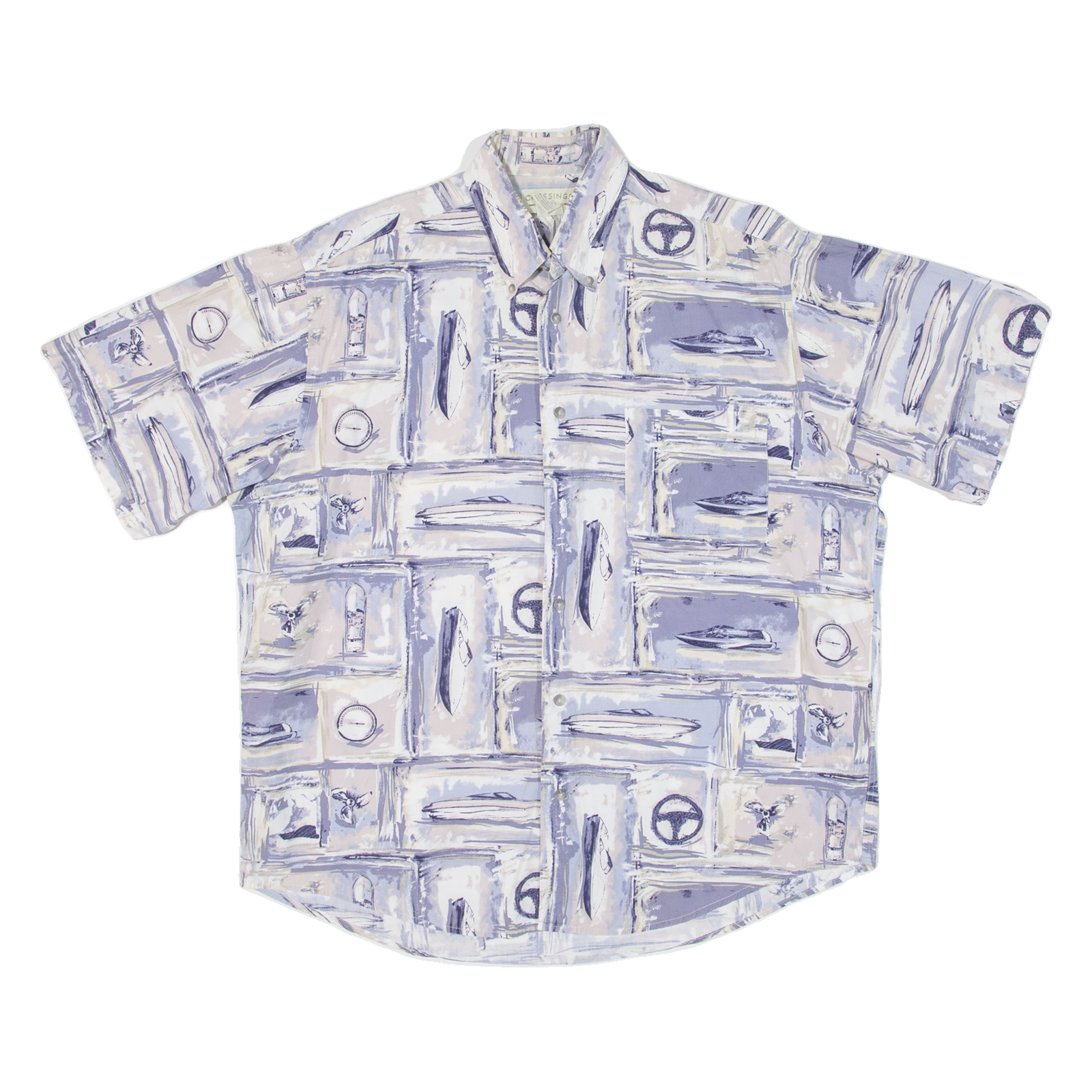 Buy CROSSINGS Mens Shirt Purple Crazy Pattern L Refurbished - $18.19 CROSSINGS Mens Shirt Purple Crazy Pattern L Refurbished - N/A refurbished available on Cerqular