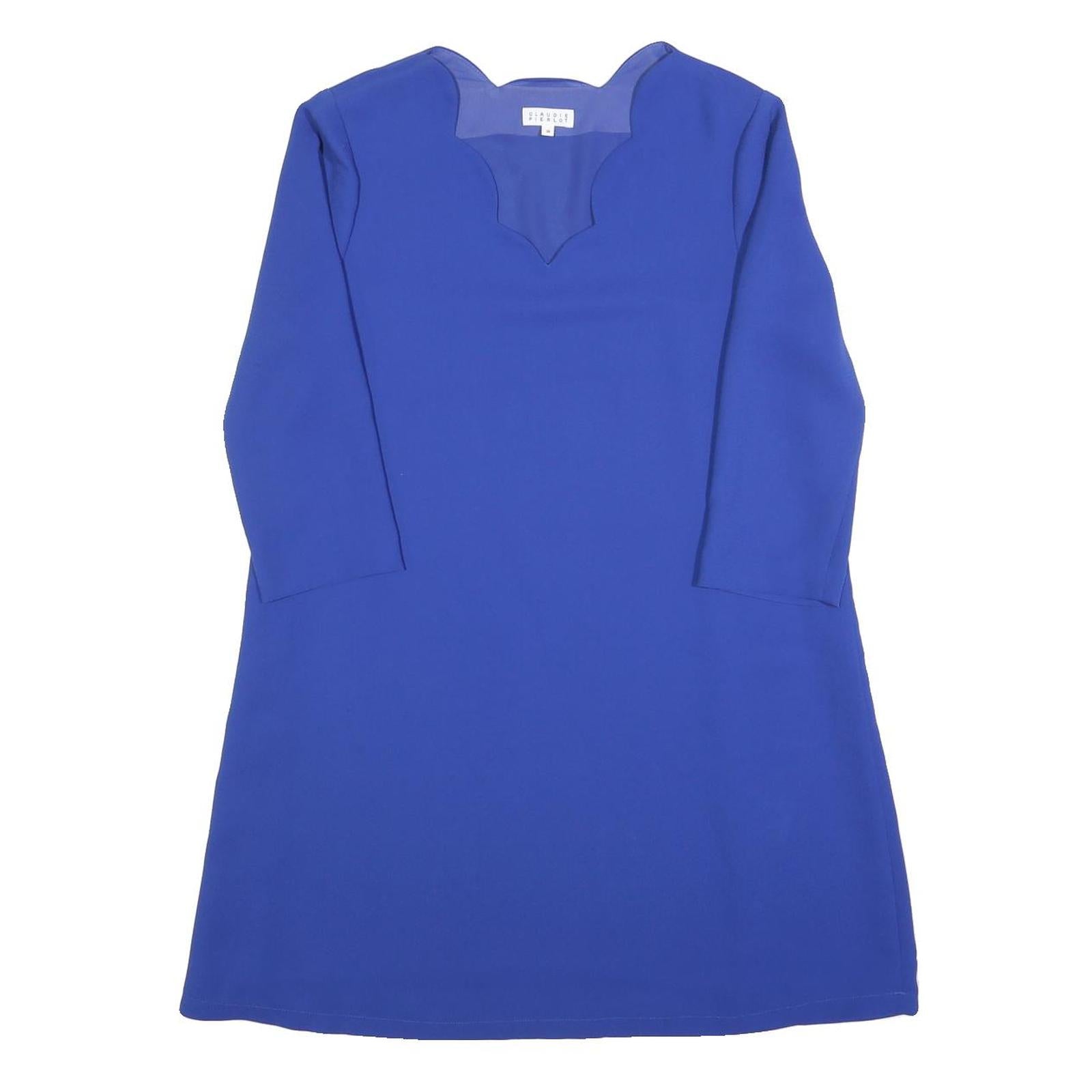 Buy CLAUDIE PIERLOT Womens Blue Shift Dress Polyester Long Sleeve Scoop Neck S Refurbished - $66.29 CLAUDIE PIERLOT Womens Blue Shift Dress Polyester Long Sleeve Scoop Neck S Refurbished - N/A refurbished available on Cerqular